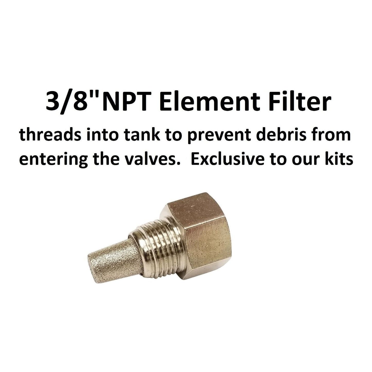 3/8" NPT element filter