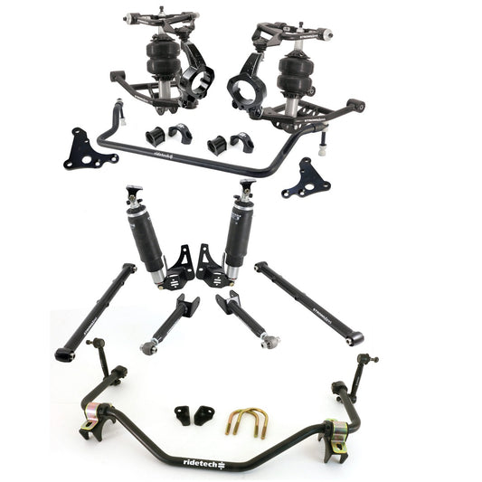 Front & Rear RideTech Adjustable Air Suspension Kit Fits 1968-72 GM A-Body