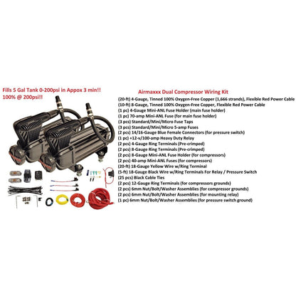 air ride kit parts linst included in kit