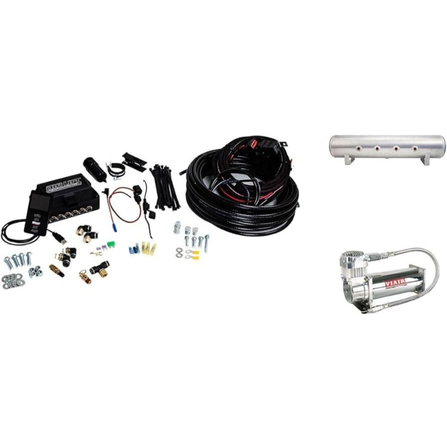 Air Lift 3P 27684 kit with raw aluminum tank and Viair 444C