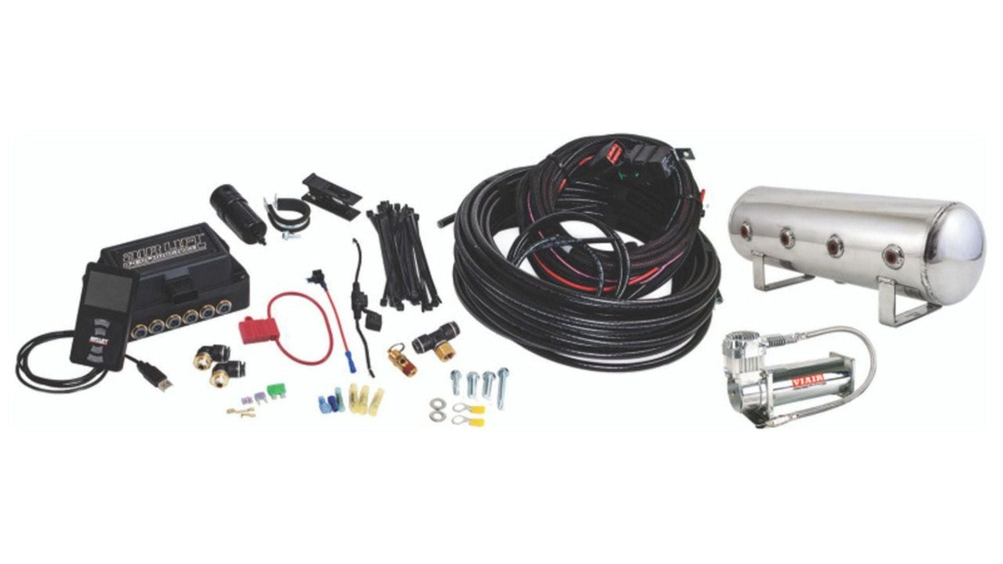 Air Lift 3P 27786 kit with 2.5 gallon polished aluminum tank viair 444 air compressor