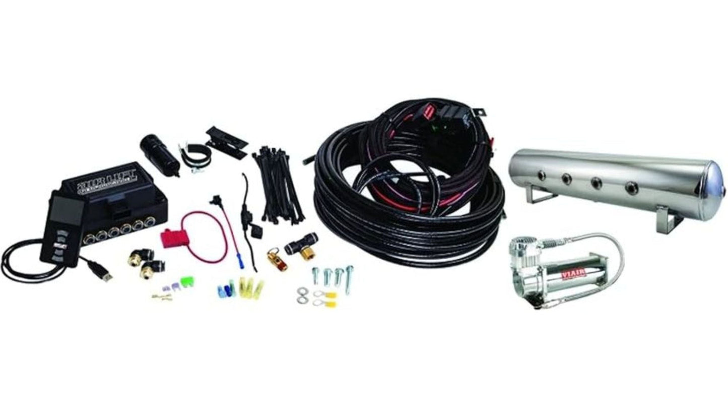 Air Lift 3P 27789 kit with 4 gallon polished aluminum tank viair 444 air compressor