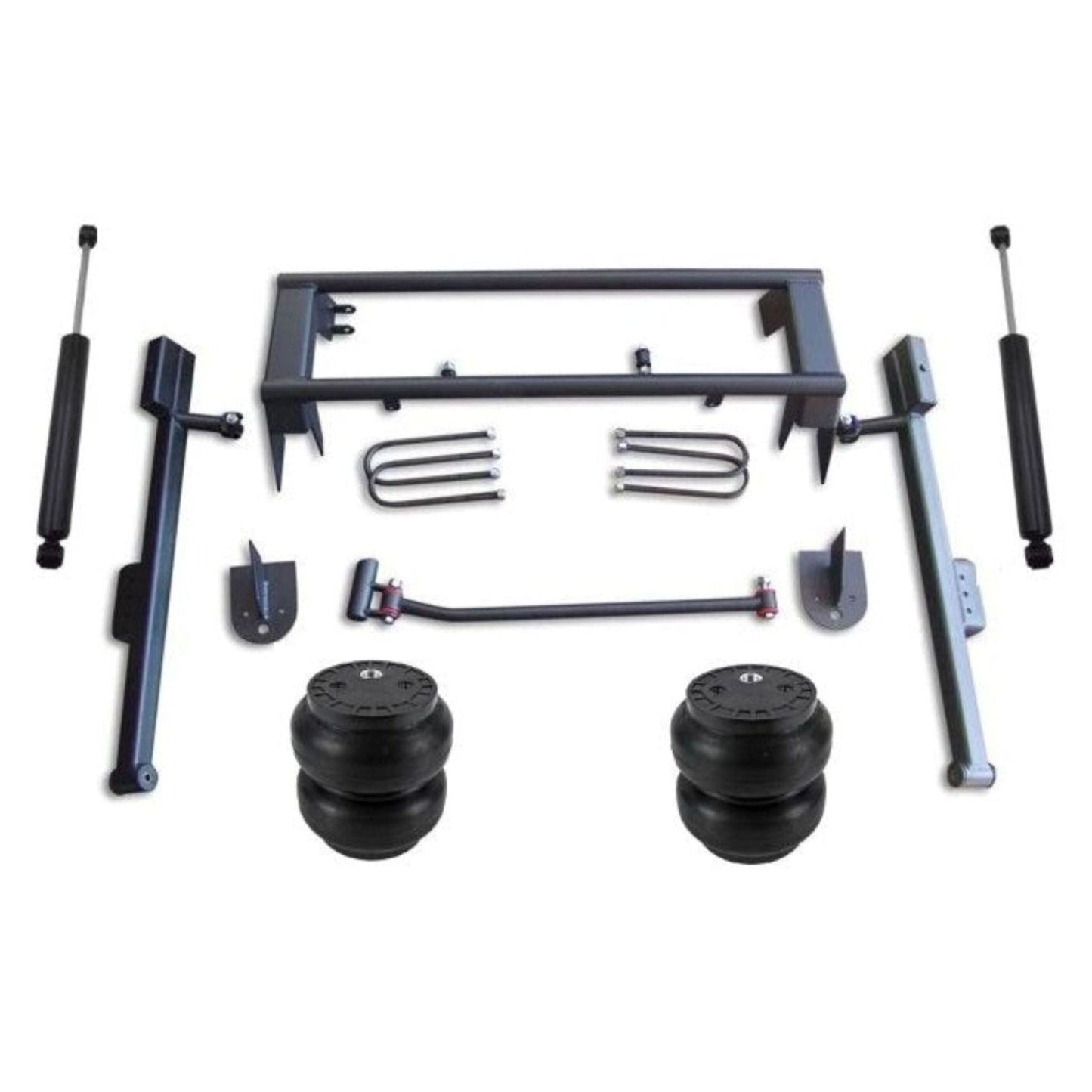 Ekstensive Full rear air suspension kit with SS7 bags notch bars panhard hardware & shocks for 1999-2006 silverado