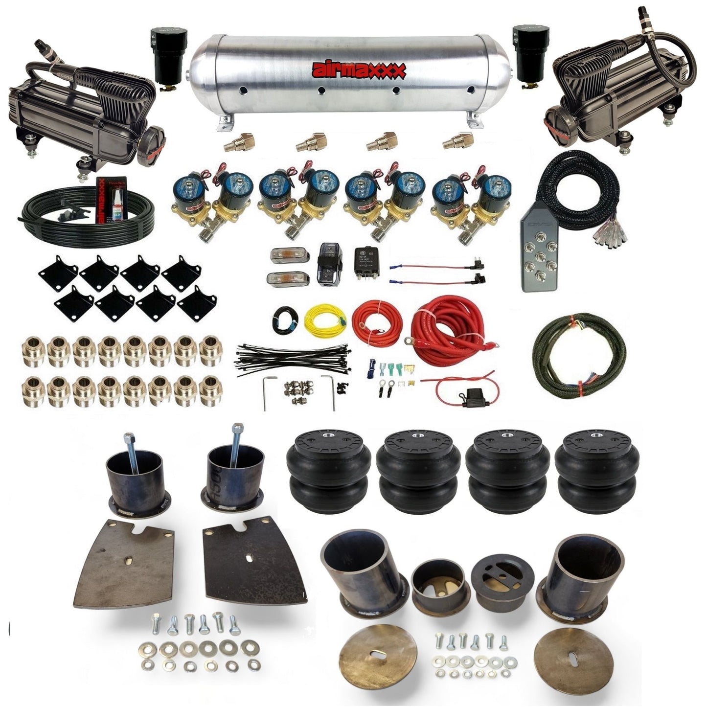 Complete 1/2" Air Suspension Kit Fits 1961-64 Buick