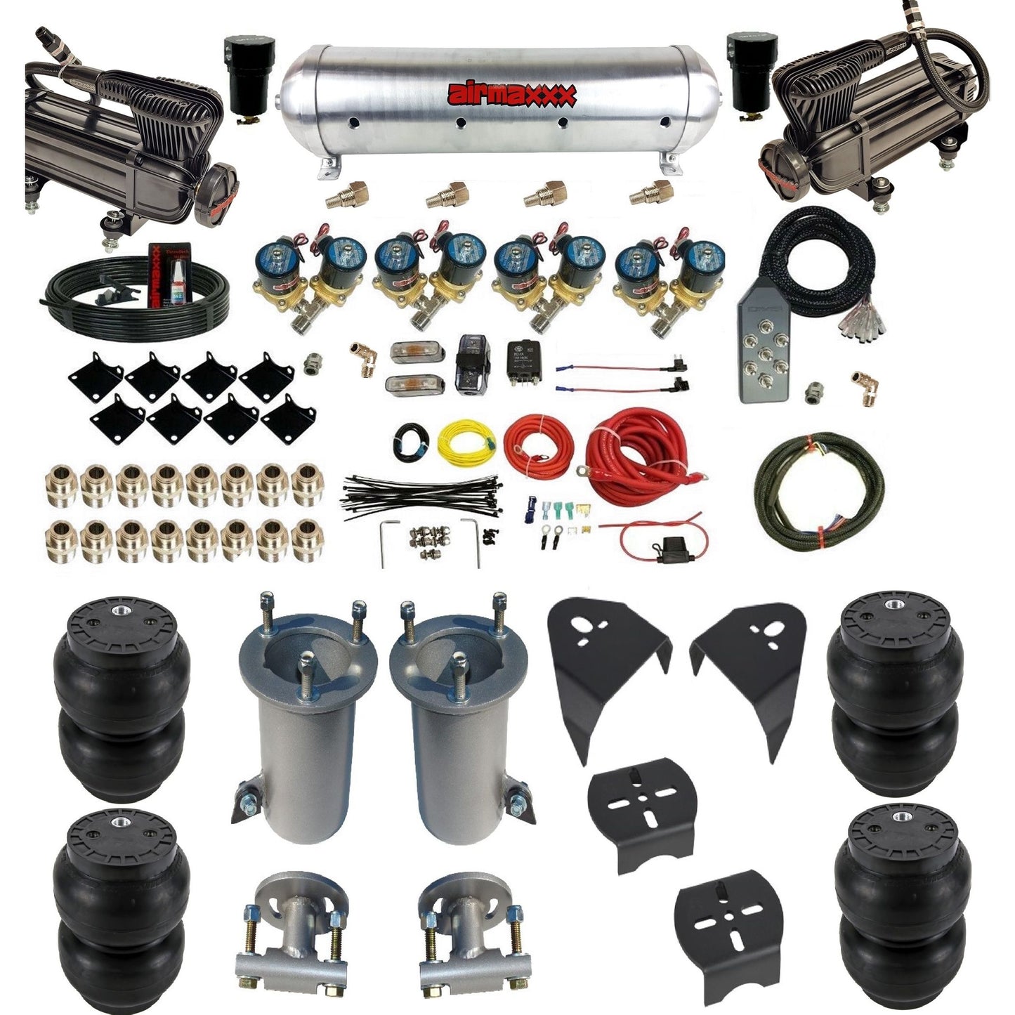 Fast Bag 1/2" Air Suspension Kit Fits 2007-18 Silverado 1500