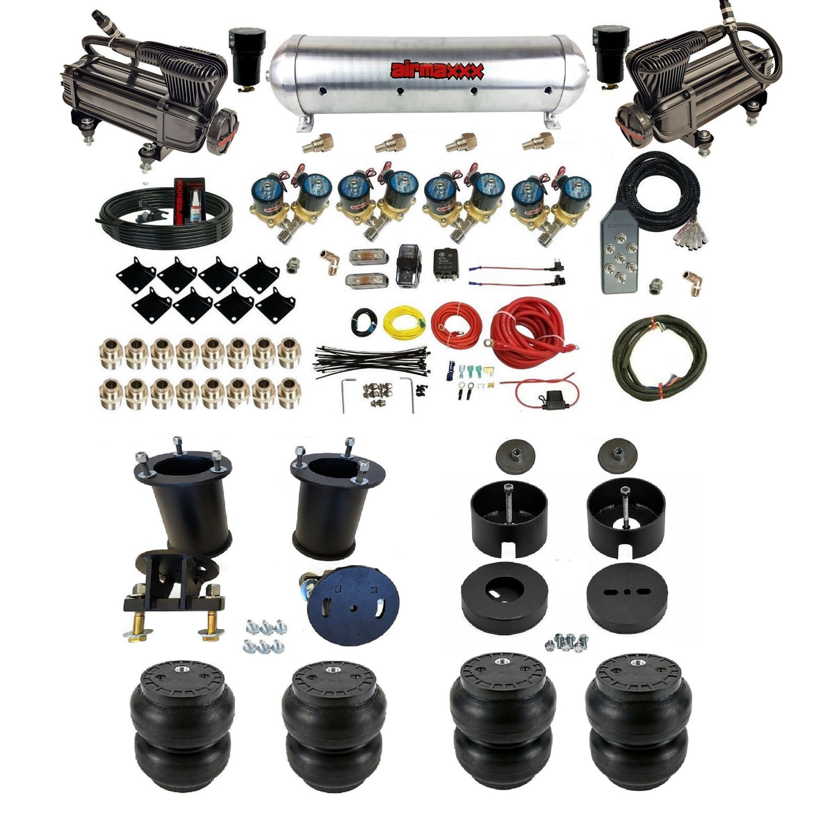 2007-2014 Chevy Tahoe Suburban Air Ride Suspension Kit – 1/2" FastBag