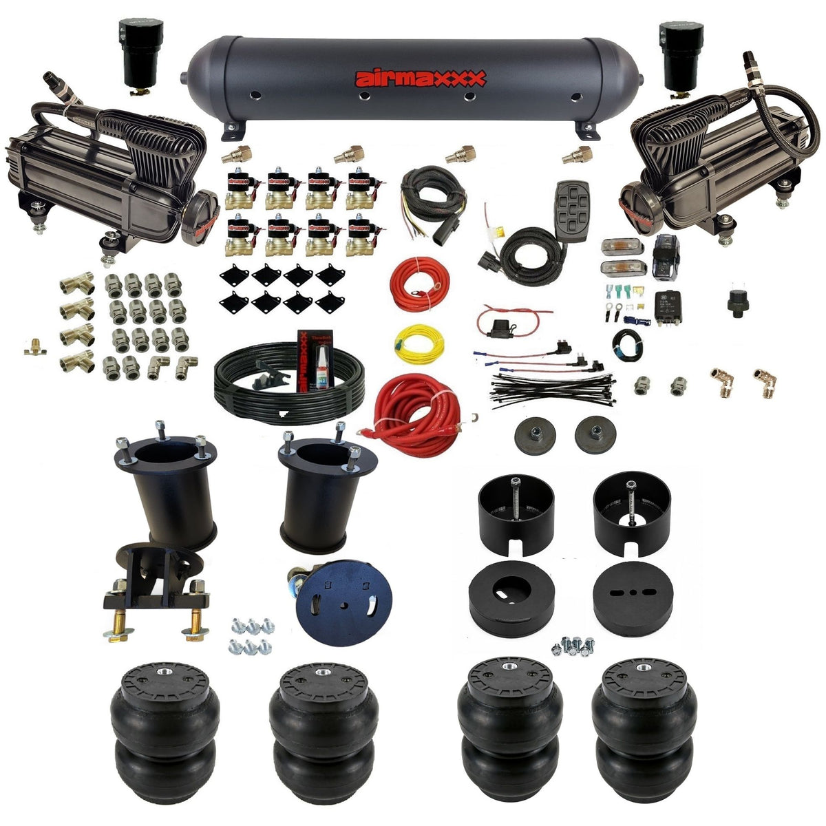 2007-2014 Chevy Tahoe Suburban Air Ride Suspension Kit – Complete 3/8" FastBag