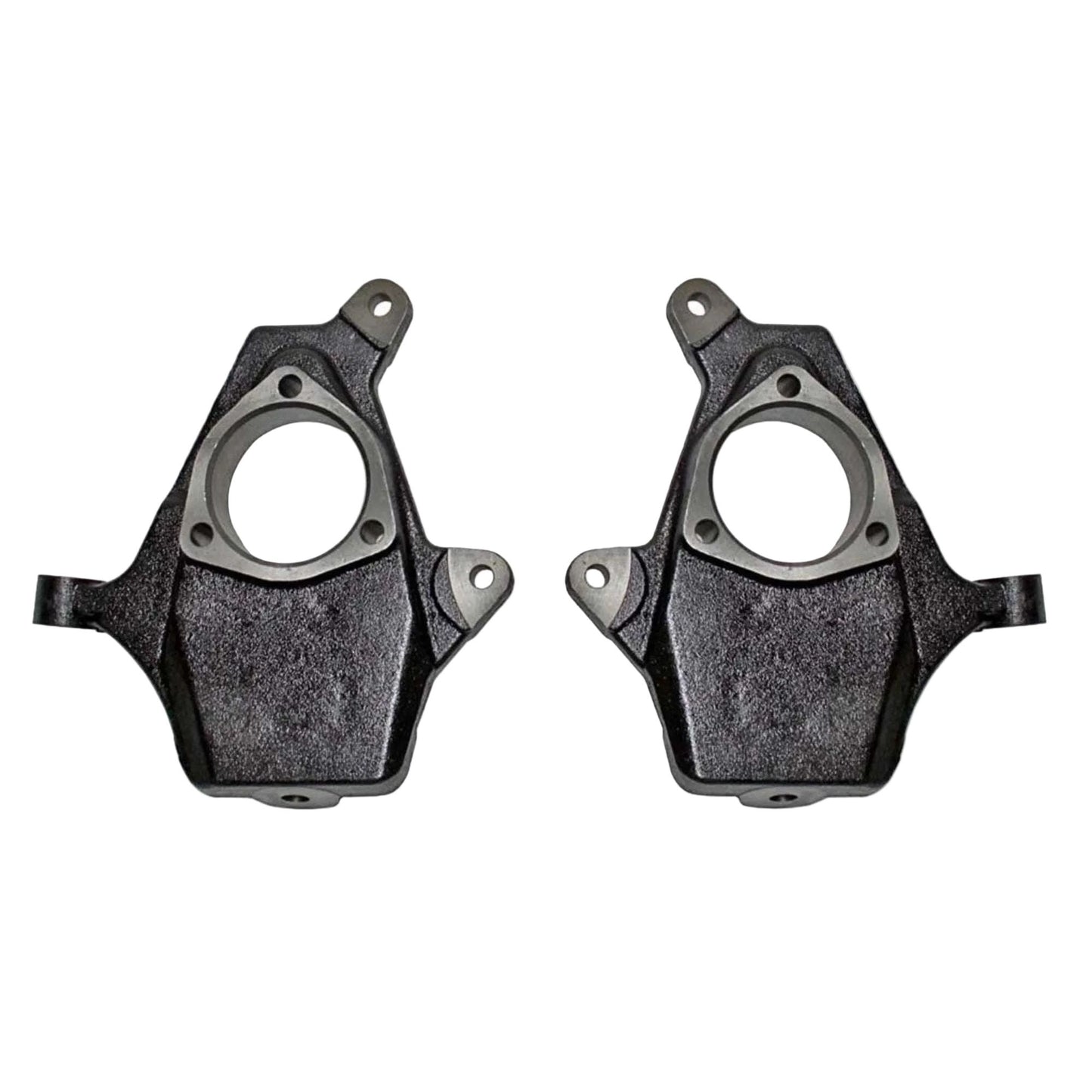 close-up of MaxTrac 100920 spindles designed for Silverado and Sierra 2WD