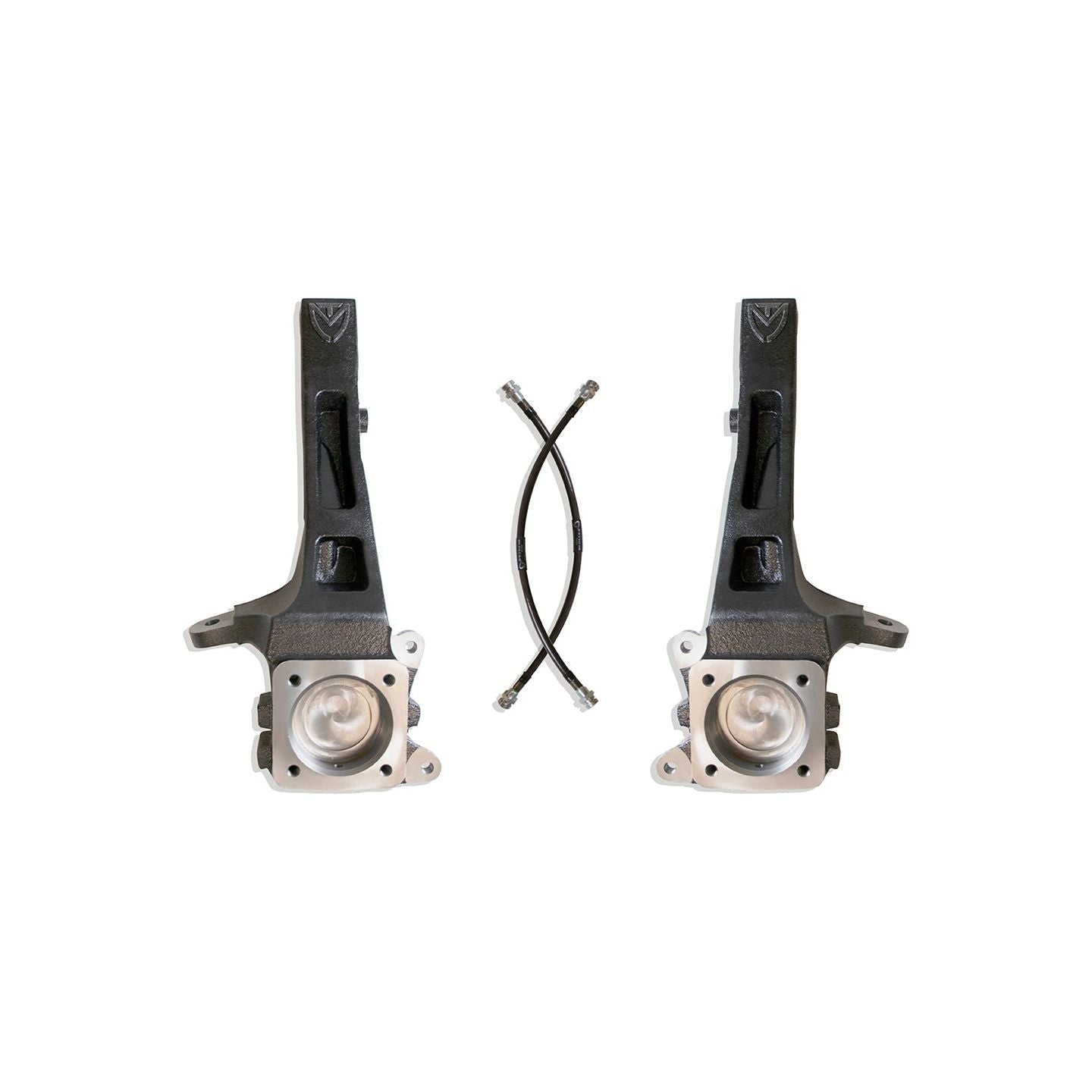 MaxTrac 706840 4 inch lift spindles for Toyota Tacoma 2WD 6-lug 2005–2023 with brake lines