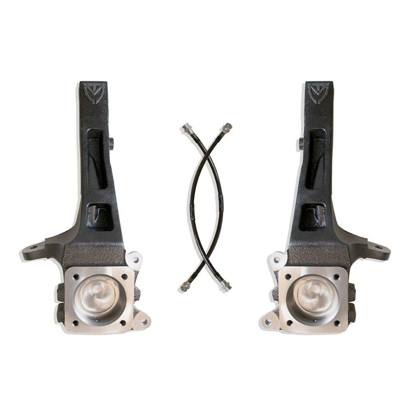 MaxTrac 706840 4 inch lift spindles for Toyota Tacoma 2WD 6-lug 2005–2023 with brake lines