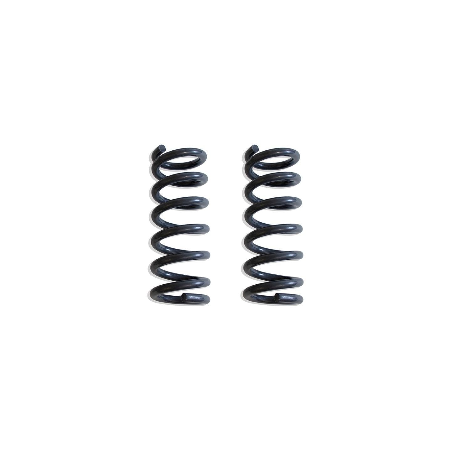 MaxTrac 750920-8 2-inch front lift coil springs for 1999-2006 Chevy Silverado and GMC Sierra 1500 V8 2WD, grey powder-coated finish.