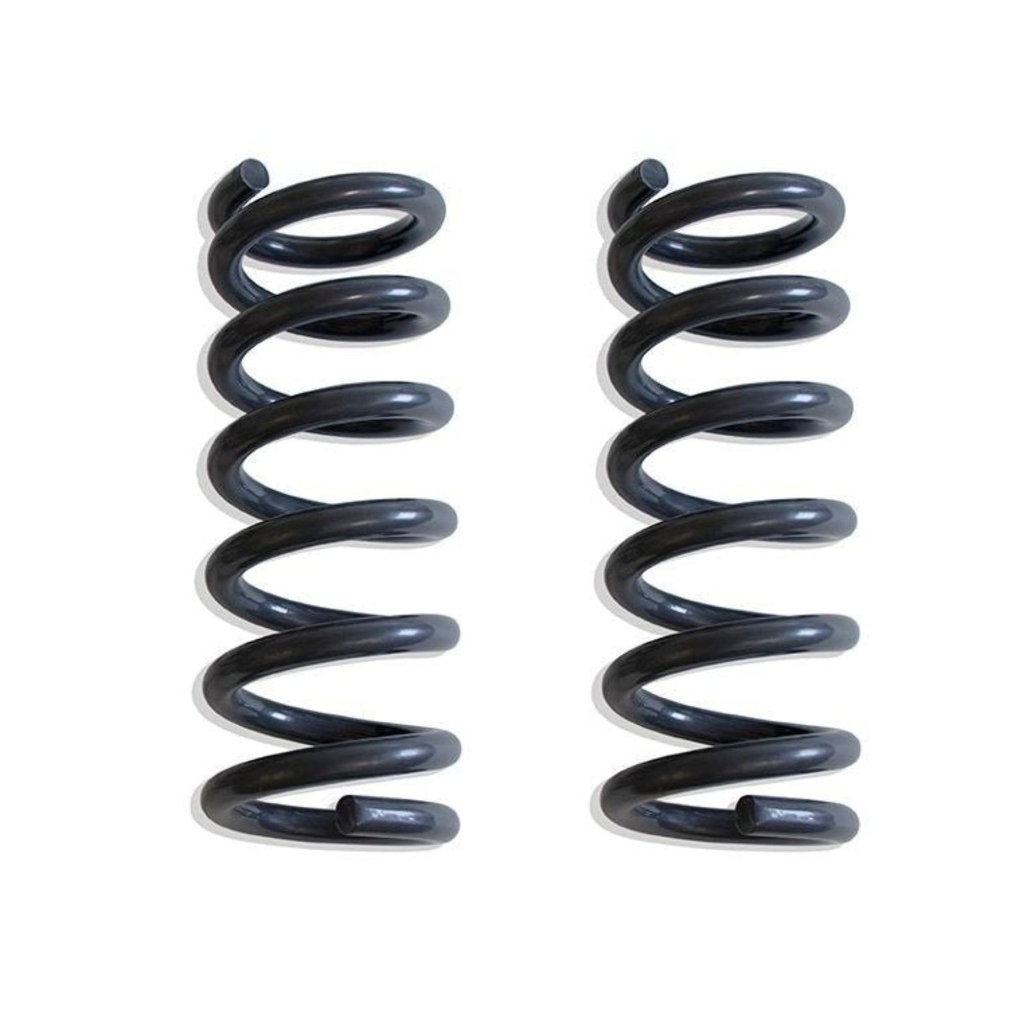 MaxTrac 750920-8 2-inch front lift coil springs for 1999-2006 Chevy Silverado and GMC Sierra 1500 V8 2WD, grey powder-coated finish.