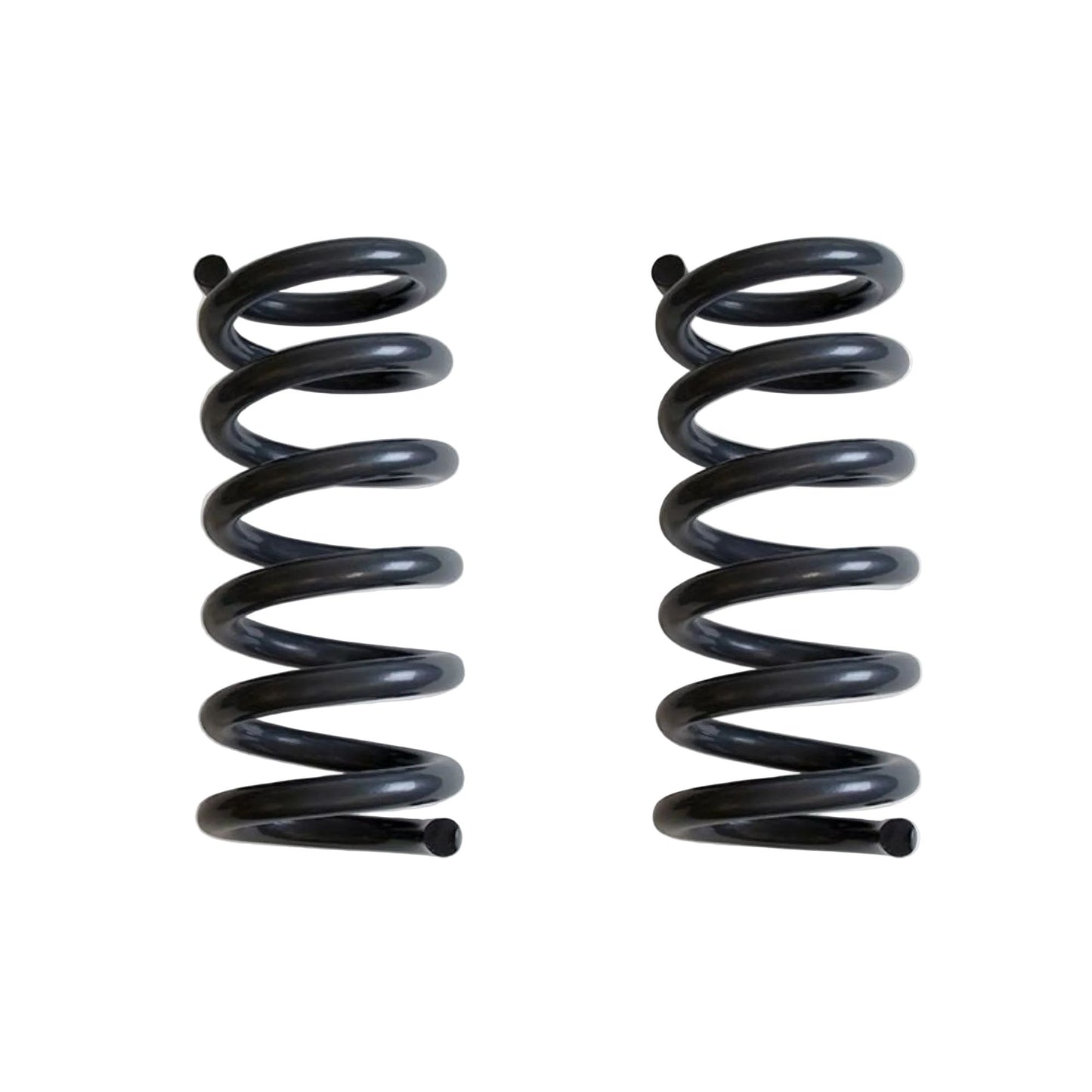 Hot wound steel lift springsMaxTrac 753520-6 2-inch front lift coil springs for 1997–2003 Ford F150 2WD V6, grey powder-coated steel construction.