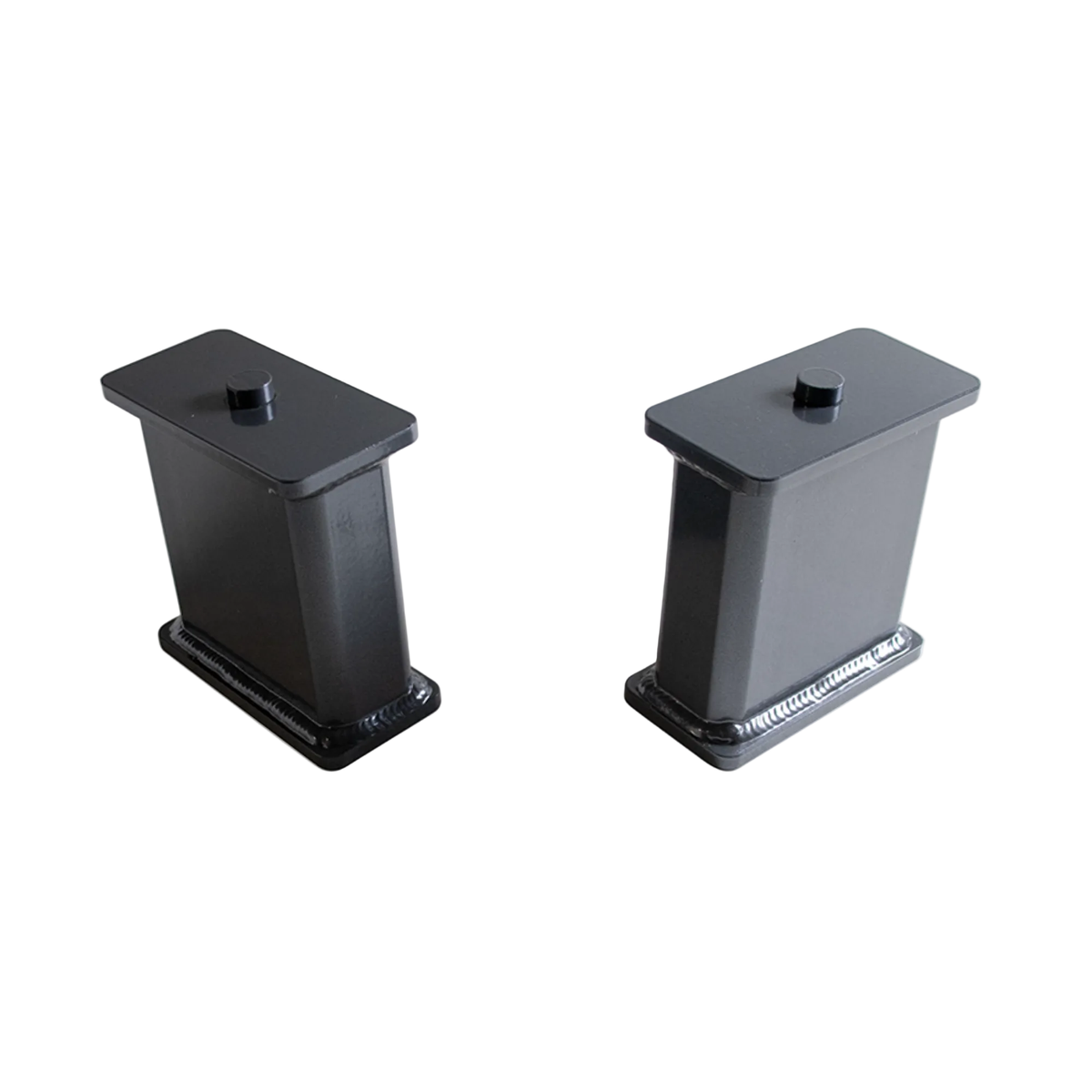 2003-2013 Ram 2500 steel lift block pair | MaxTrac Ram 2500 zero degree rear suspension blocks | 812255 USA made grey powdercoat lift blocks | MaxTrac 706199416959 Ram leaf spring lift blocks