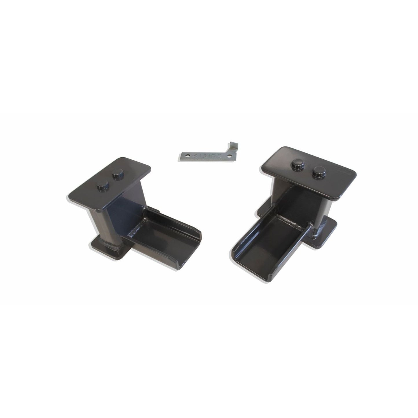 MaxTrac 813150 5-inch fabricated steel rear lift blocks for Ford F150 with grey powdercoat finish and 5° taper.