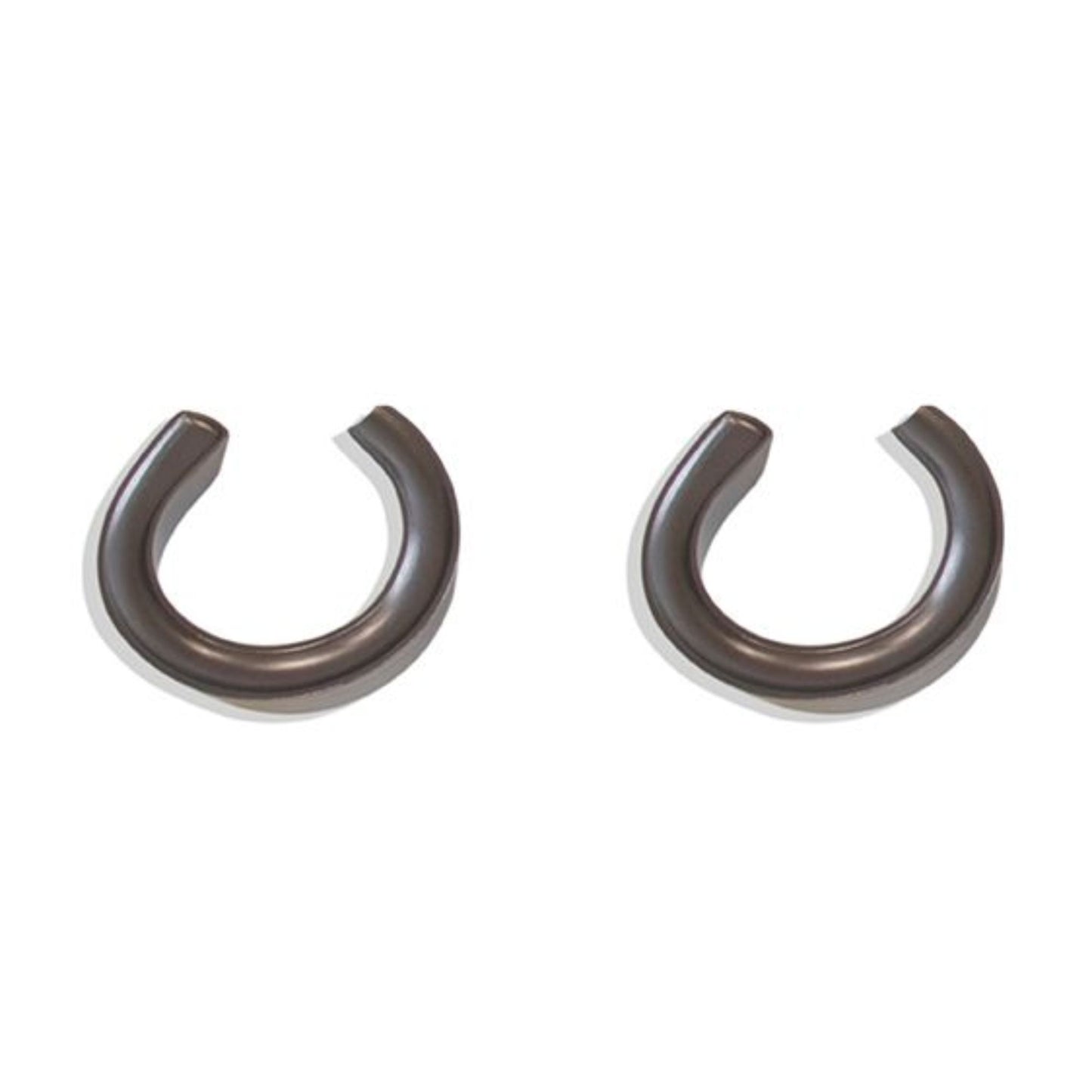 MaxTrac 822020 2-inch forged aluminum front coil spacers for 2019–2024 Dodge Ram 1500 2WD (5-lug) with grey anodized finish.