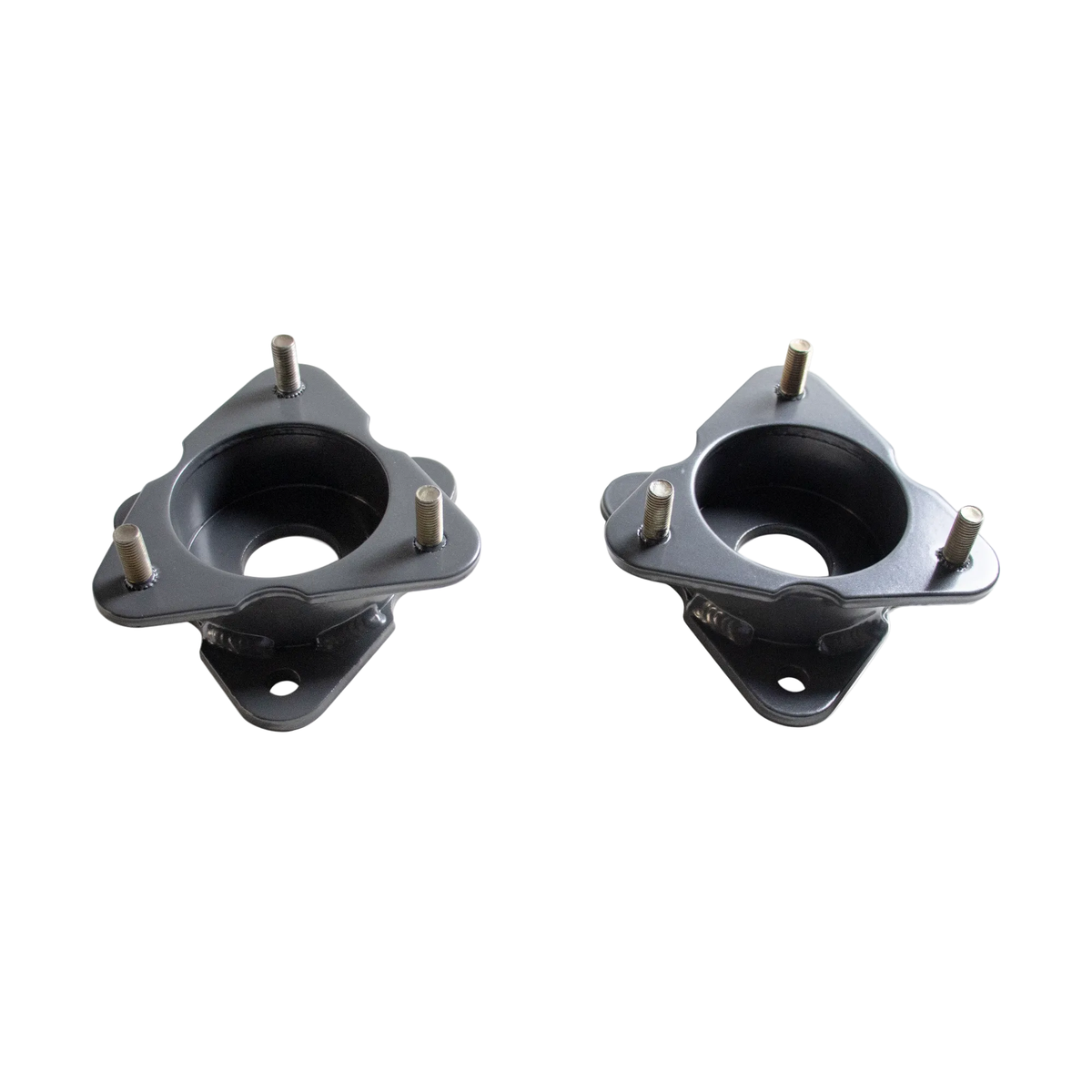 2019-2026 GM 1500 front leveling spacer kit | MaxTrac 831930 steel grey powder coated lift spacers | Silverado Sierra 3 inch strut spacers for up to 33 inch tires | MaxTrac 831930 with 8319MR Adaptive Ride sensor brackets
