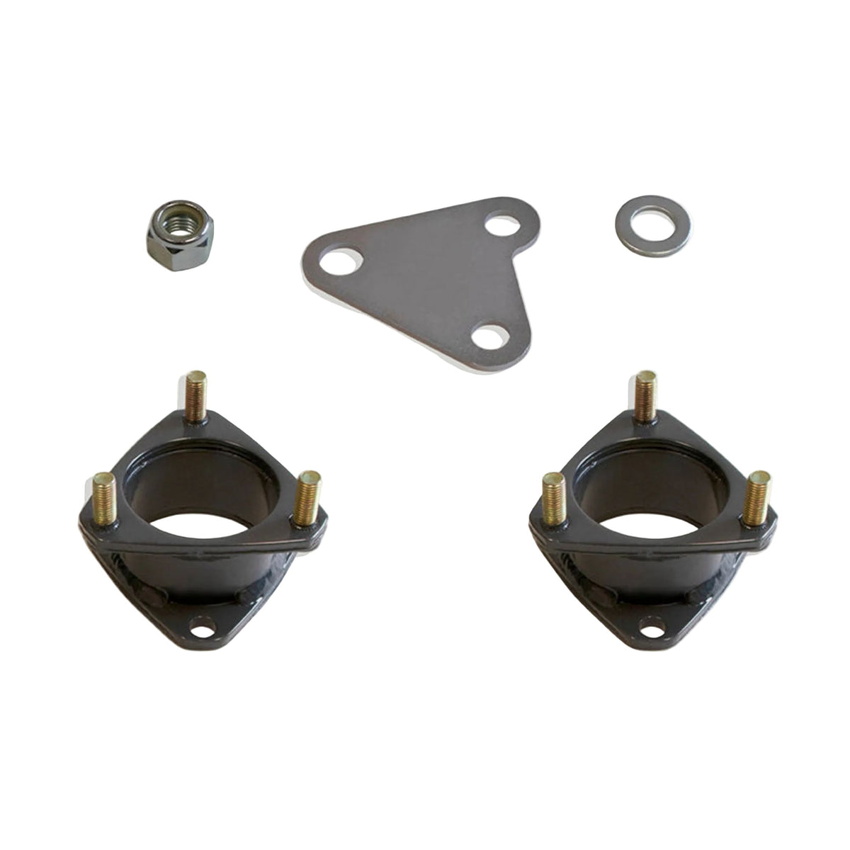 2019-2023 Ranger 4WD front leveling kit | MaxTrac Ranger strut spacers with differential drop | Ford Ranger 4WD steel front lift spacer set | MaxTrac 833825-4 leveling kit for up to 31 inch tires