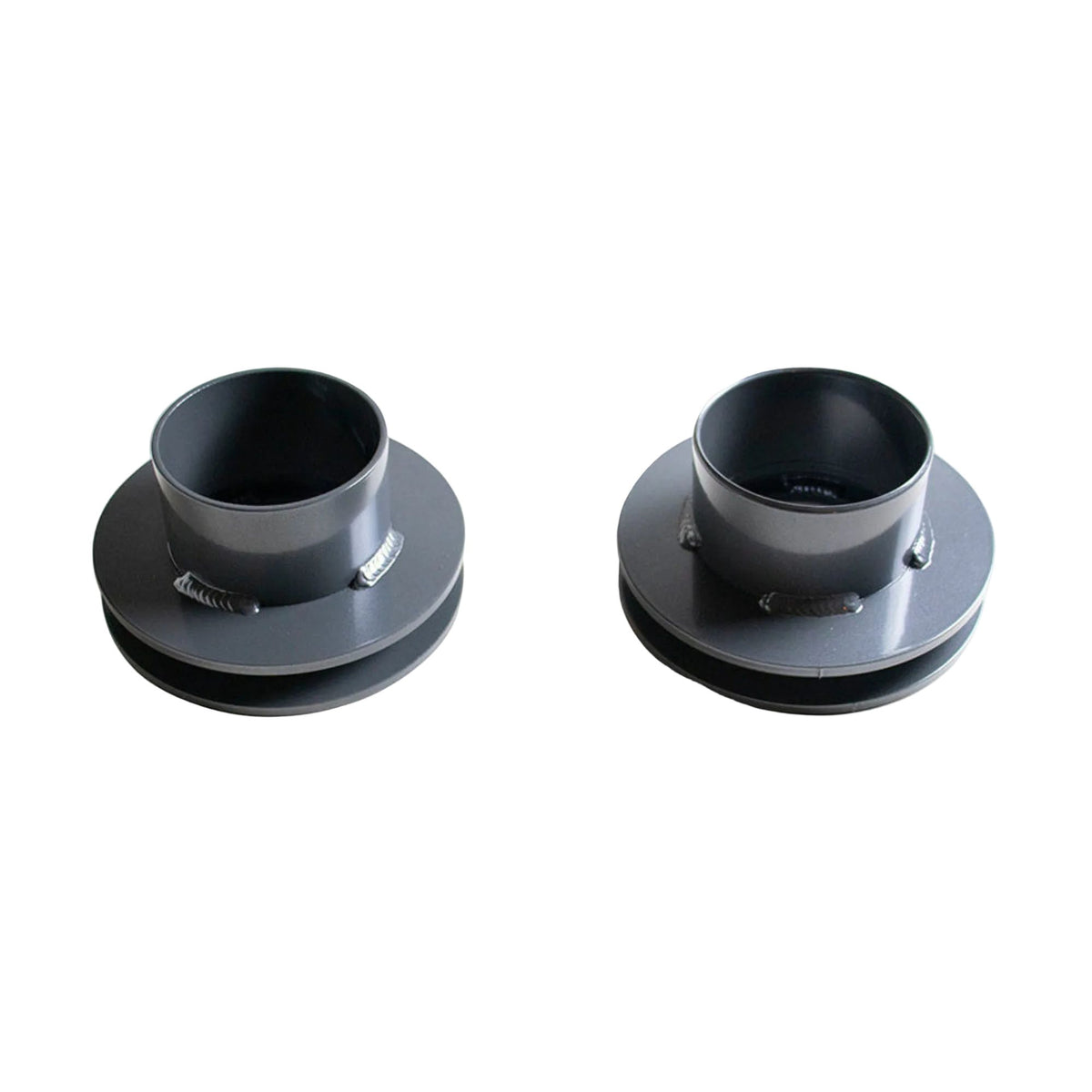 2022-2026 Tundra 2WD 4WD rear lift spacers | MaxTrac Tundra steel rear coil spring spacer pair | Toyota Tundra 1 inch rear suspension lift | MaxTrac 836010R USA made grey powder coated coil spacers