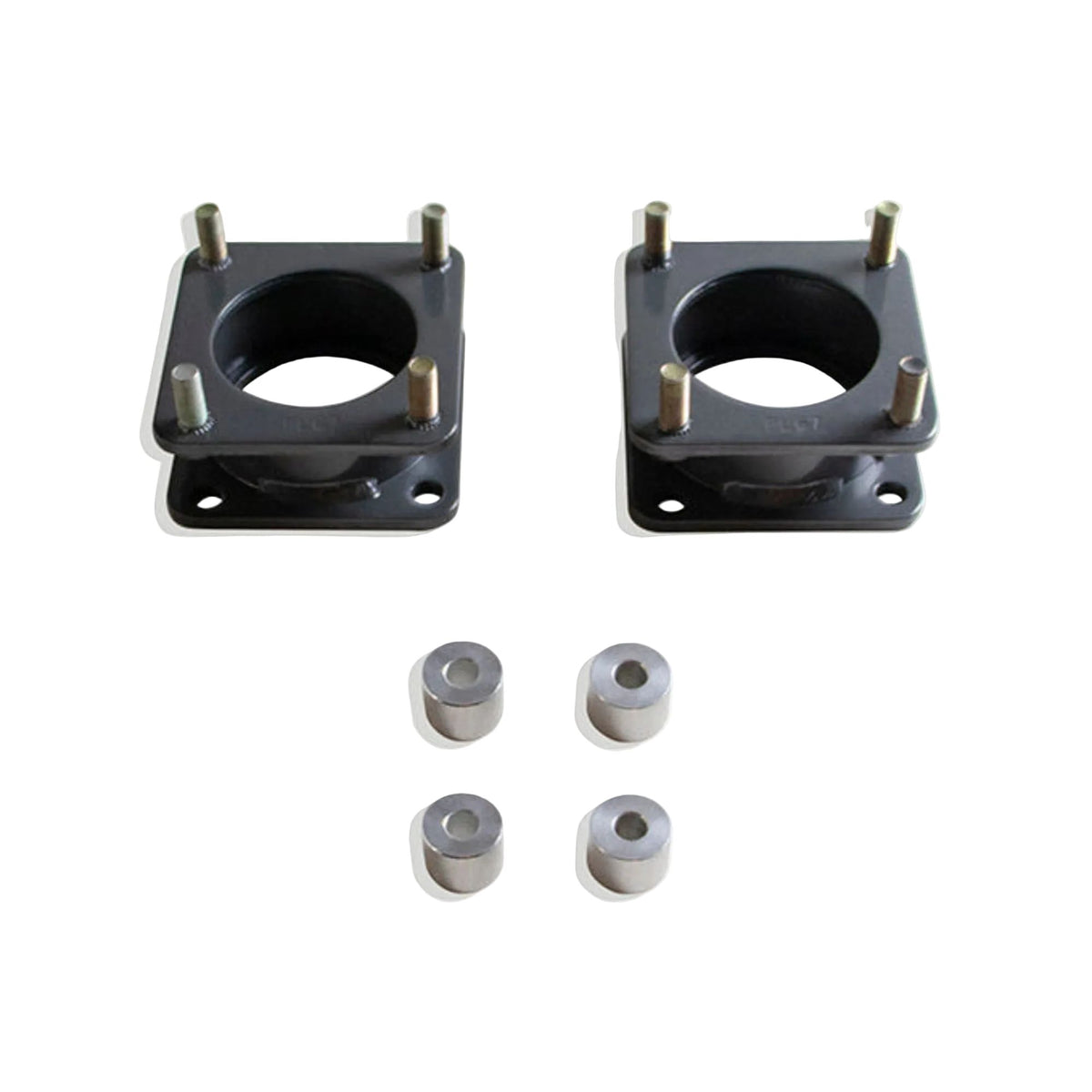 2022-2026 Tundra 2WD leveling spacer pair | MaxTrac Tundra steel front lift spacers | Toyota Tundra 3 inch leveling kit for up to 34 inch tires | MaxTrac 836030 USA made grey powder coated strut spacers