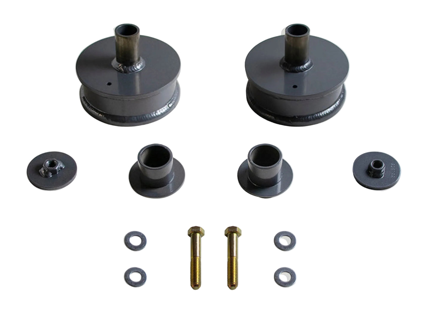 2007-2026 Wrangler JK JL rear lift spacers | MaxTrac Wrangler JL 4xe Hybrid rear coil spacers | Jeep Wrangler 2 inch rear suspension lift spacer pair | MaxTrac 839720R USA made steel coil spring spacers