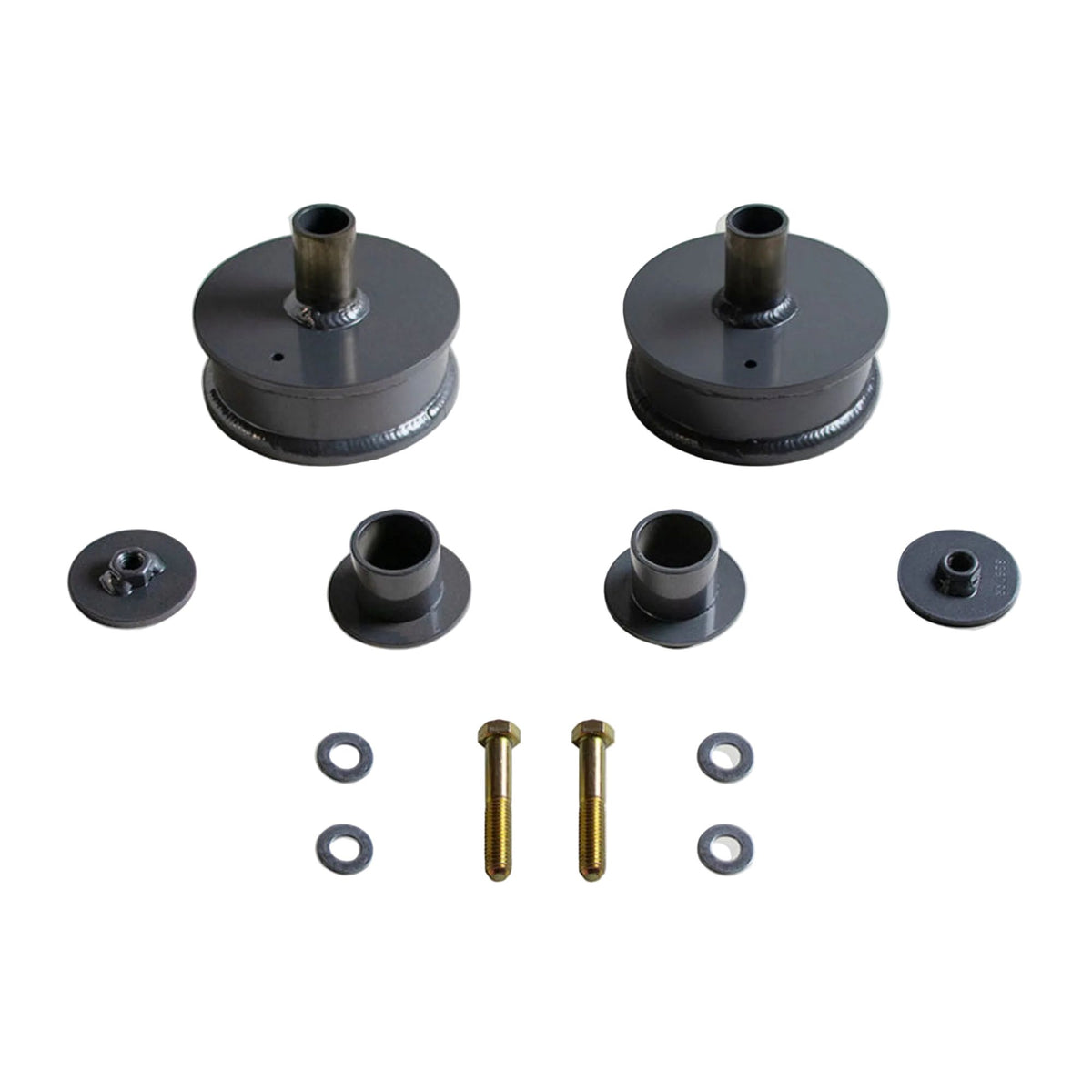 2007-2026 Wrangler JK JL rear lift spacers | MaxTrac Wrangler JL 4xe Hybrid rear coil spacers | Jeep Wrangler 2 inch rear suspension lift spacer pair | MaxTrac 839720R USA made steel coil spring spacers