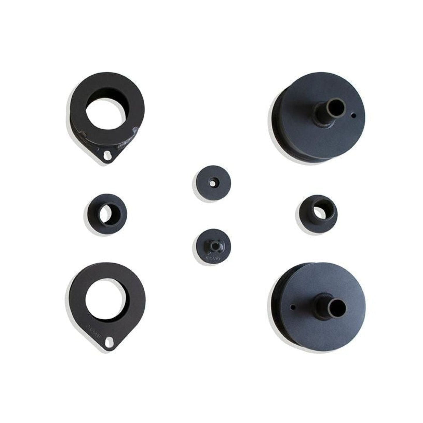 2007-2026 Wrangler lift kit including 4xe Hybrid | Front and rear steel coil spacer lift kit | MaxTrac grey powder coated suspension spacers | Jeep Wrangler lift kit for 35 inch tires