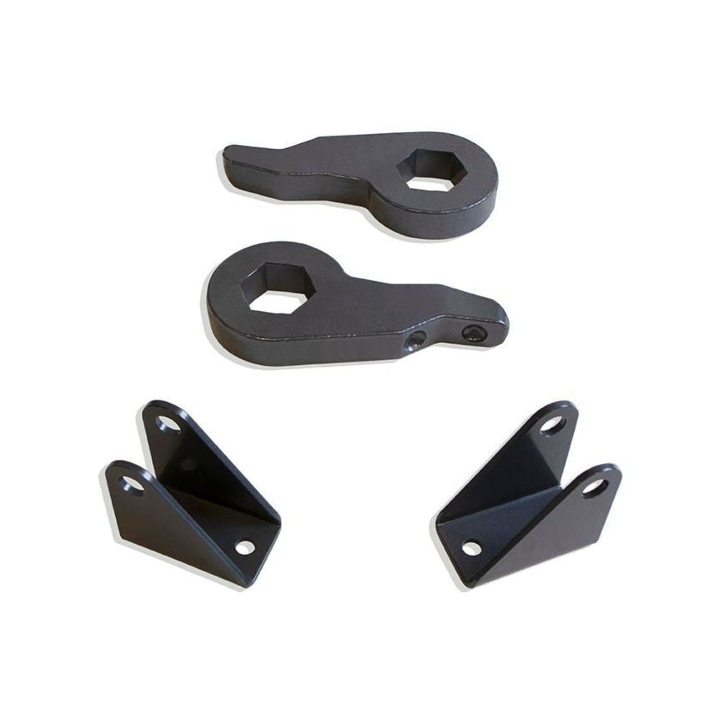 MaxTrac 880713 forged steel torsion key lift kit with shock extenders – 1–3 inch adjustable front lift – fits 2001–2010 Chevy Silverado & GMC Sierra HD (8-lug).