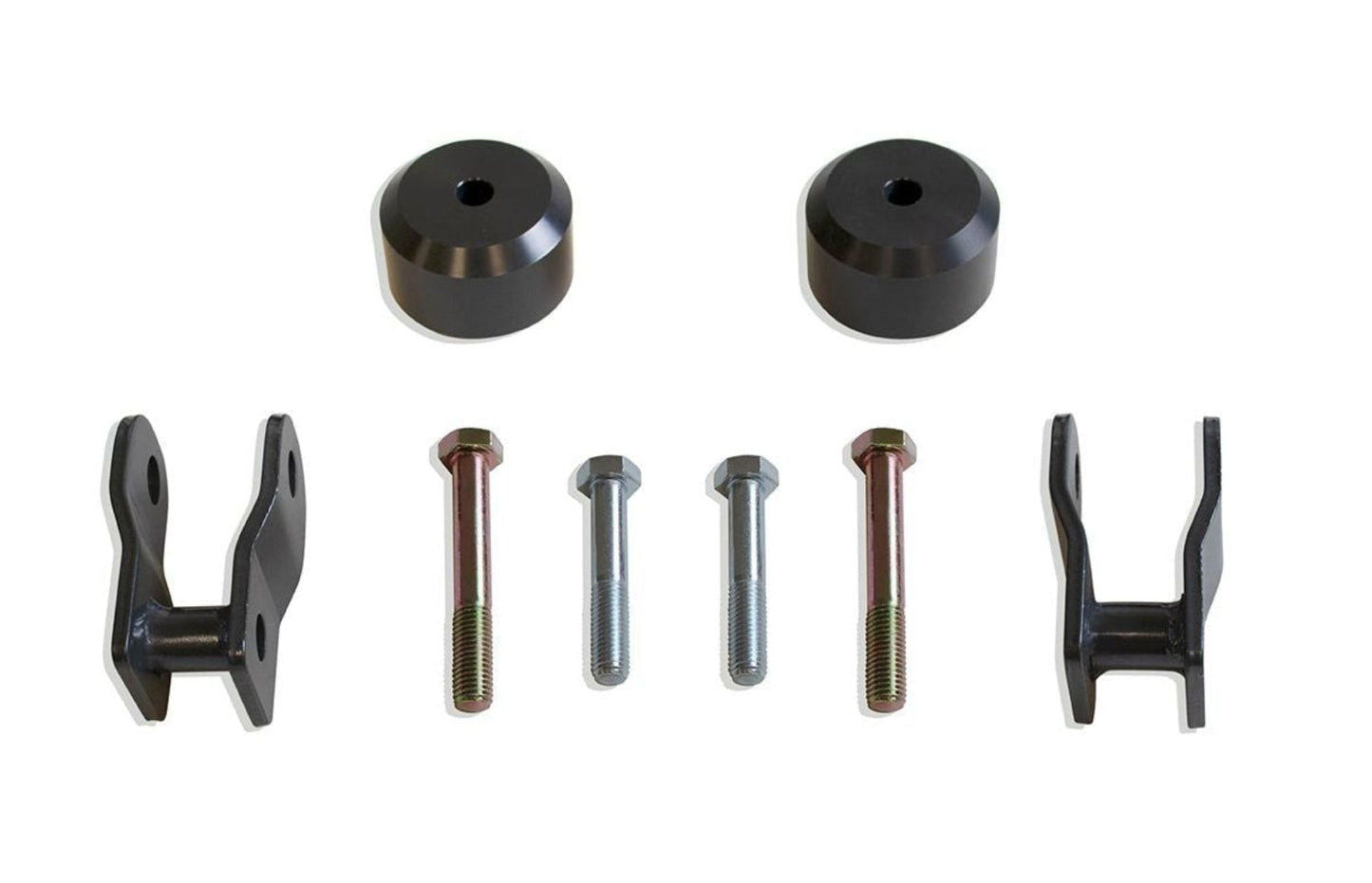 Black anodized leveling kit | Super Duty suspension upgrade | MaxTrac coil bucket spacers | Ford truck lift kit