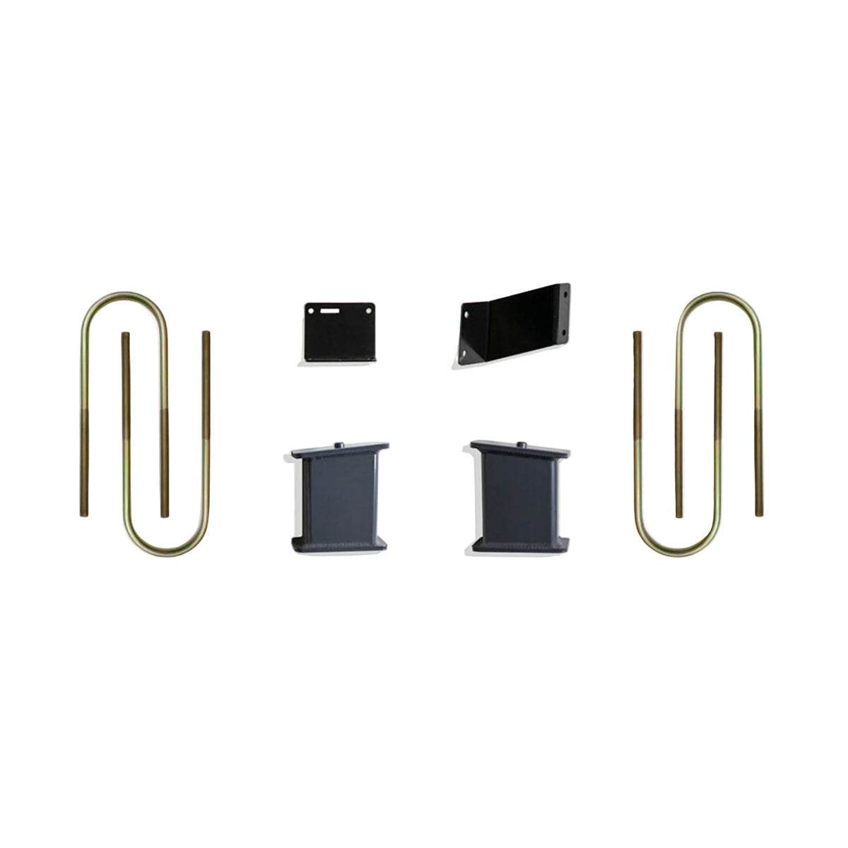 2025-2026 GM 1500 Box 5 of 5 lift components | MaxTrac 5 inch rear blocks U-bolts and brake line brackets | Silverado Sierra 7 to 8 inch front lift rear box | MaxTrac 900250 GM 1500 high lift suspension components