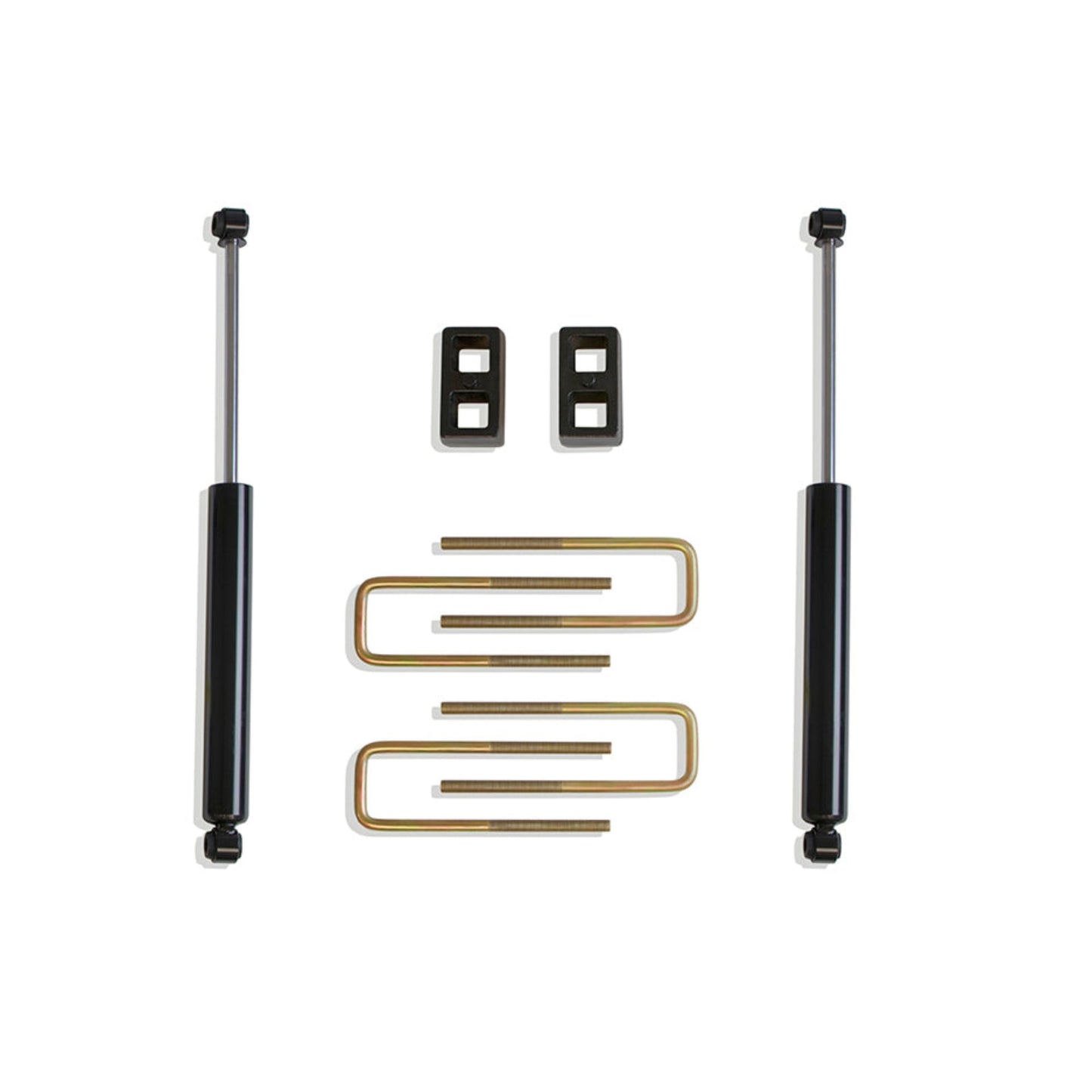 Rear lift blocks with MaxTrac shocks | Completes MaxTrac 701935 lift kit | Suspension upgrade | Black powder coated