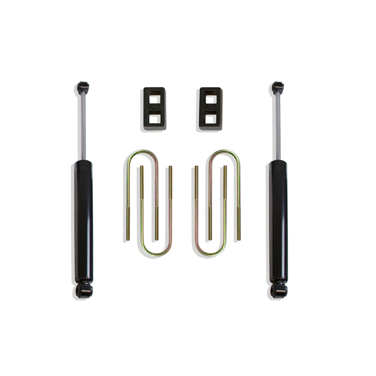 Rear lift blocks and U-bolts | MaxTrac 2650LL-4 rear shocks | Completes 4.5 inch lift | Suspension upgrade