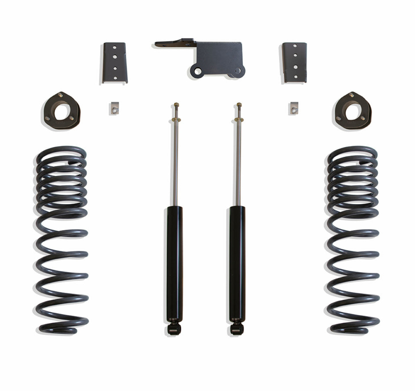 Front strut spacers rear lift coils track bar bracket sway bar brackets and MaxTrac shocks | Completes 7 inch lift