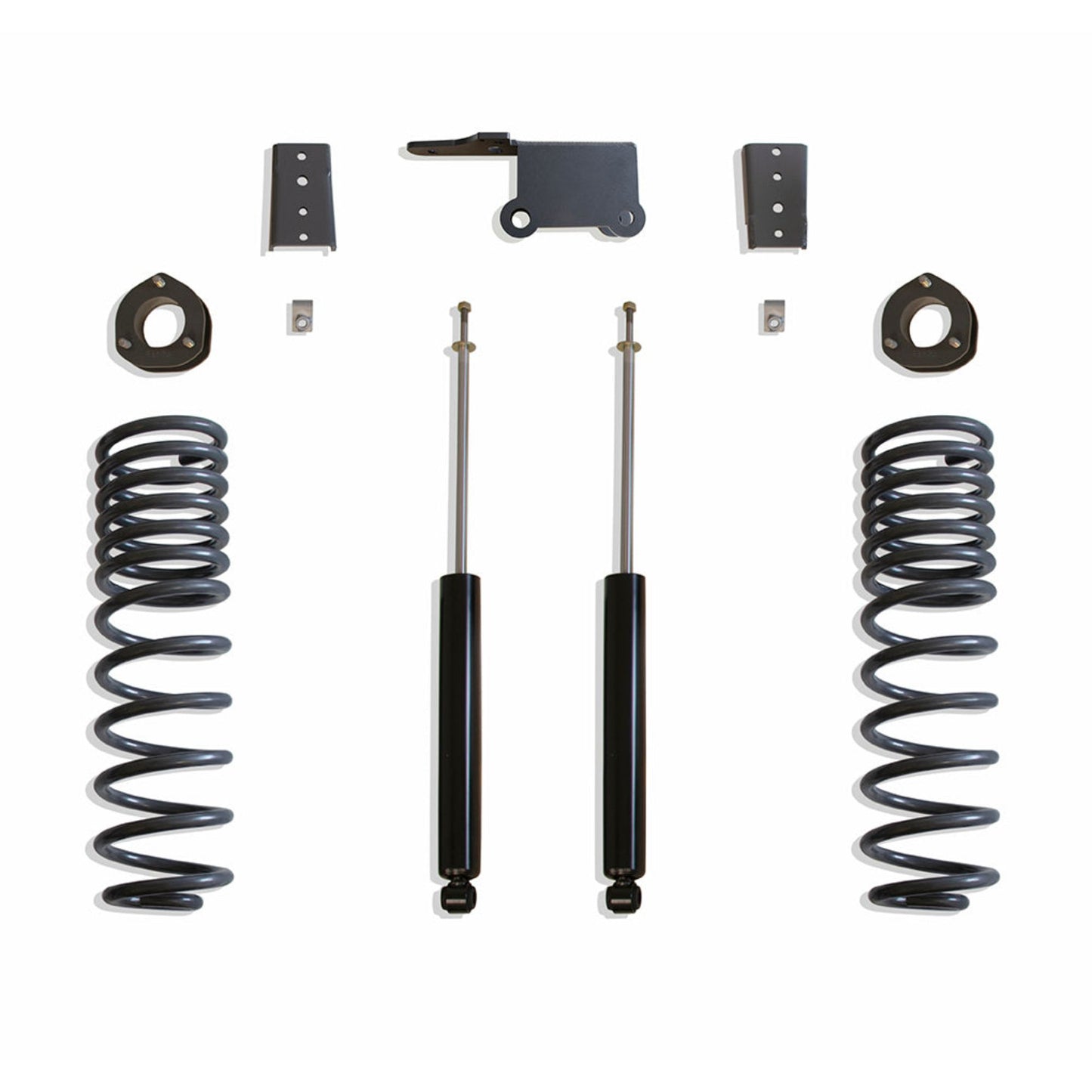 Front strut spacers rear lift coils track bar bracket sway bar brackets and MaxTrac shocks | Completes 7 inch lift