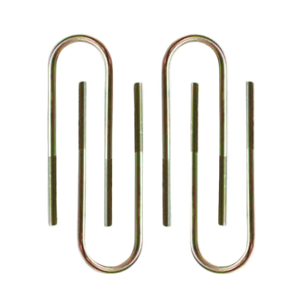 2025-2026 Silverado Sierra rear U-bolt set | MaxTrac 16 x 2.625 x 9/16 inch U-bolts | GM 1500 U-bolts for 6 to 7 inch lift blocks | MaxTrac 910216 USA made gold zinc steel U-bolts