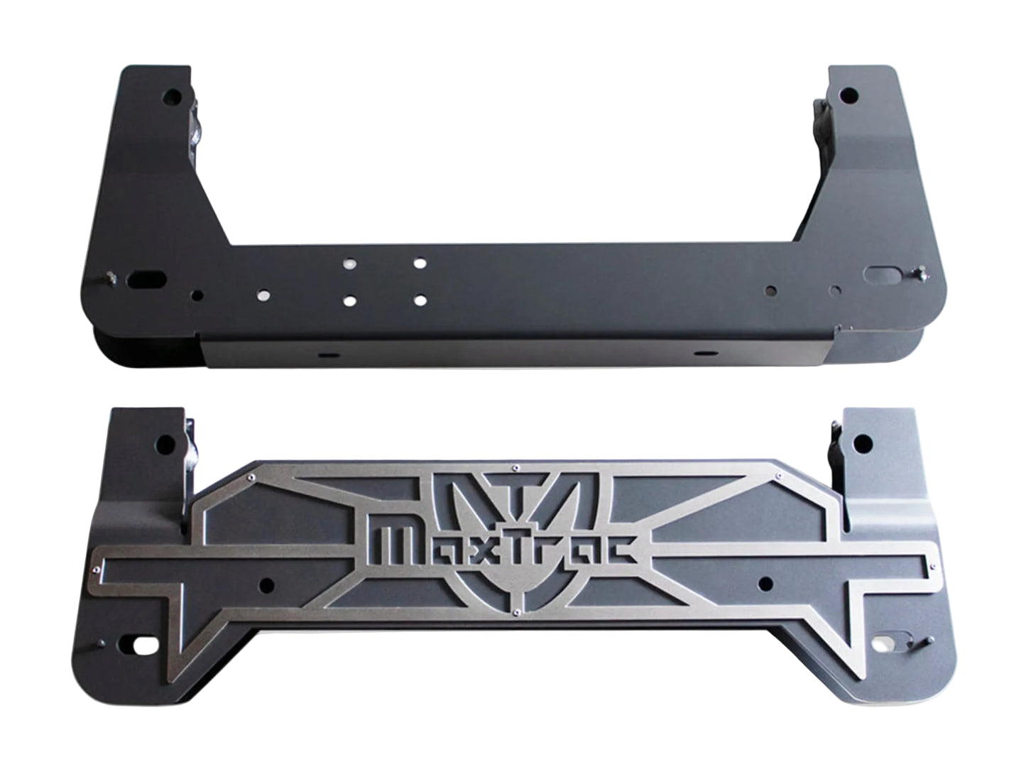 GM 1500 Box 2 subframe components for 7 to 10 inch lift | MaxTrac 1/4 inch steel Silverado suspension subframes | 2019-2026 Sierra 1500 grey powdercoated lift subframe | Silverdo Seirra suspention sub frame box