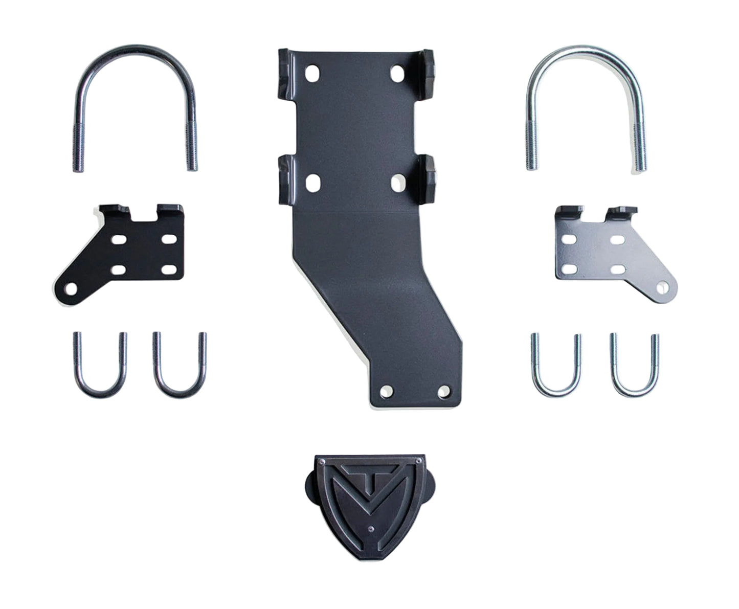 2017-2026 Ford Super Duty 4WD stabilizer bracket kit | MaxTrac dual steering damper mounting brackets | F-250 F-350 gas diesel steering stabilizer mounts | MaxTrac 9433DSS bracket-only steering stabilizer kit