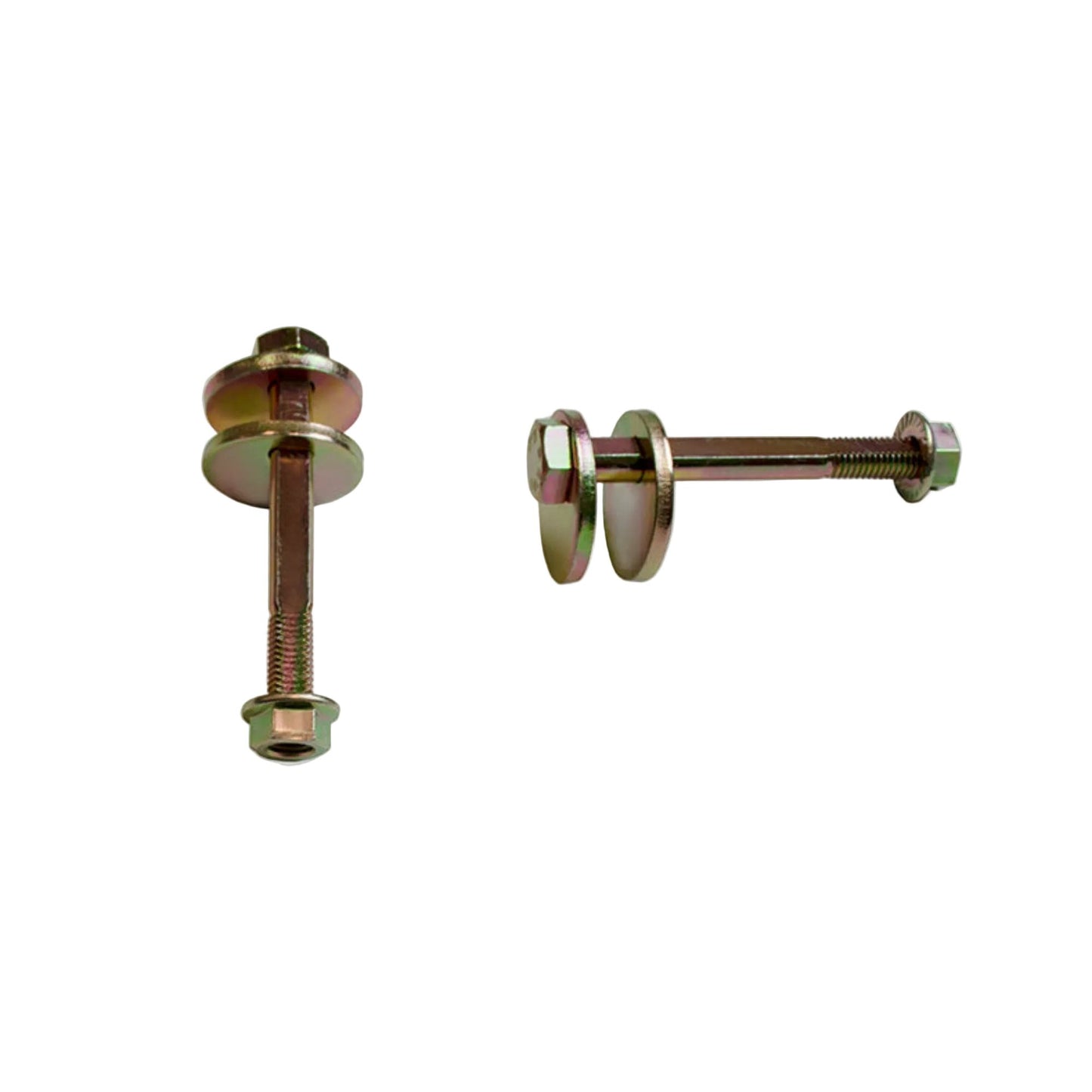 Steel gold zinc plated pair