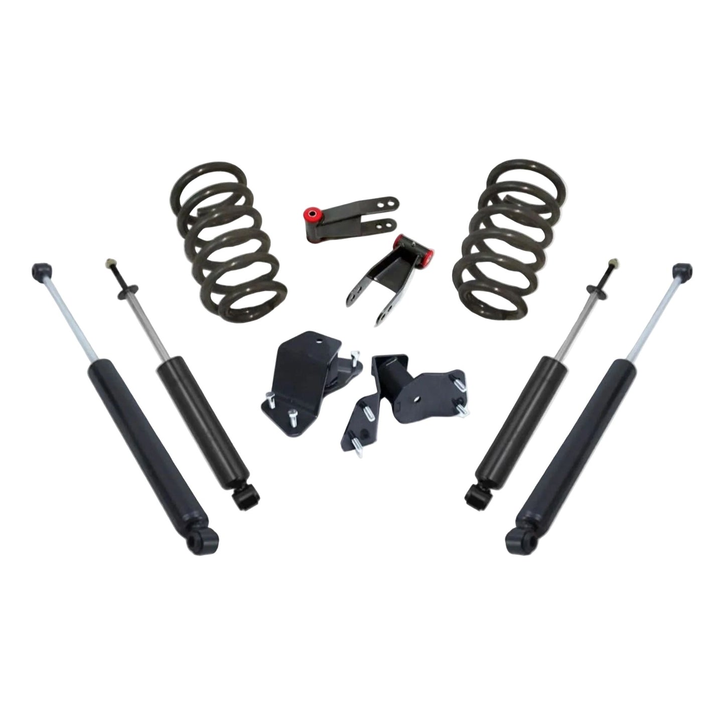 MaxTrac K330524 2/4 drop kit with coils, hangers, shackles, and shocks for 1988–1998 Chevy Silverado & GMC Sierra 1500 2WD