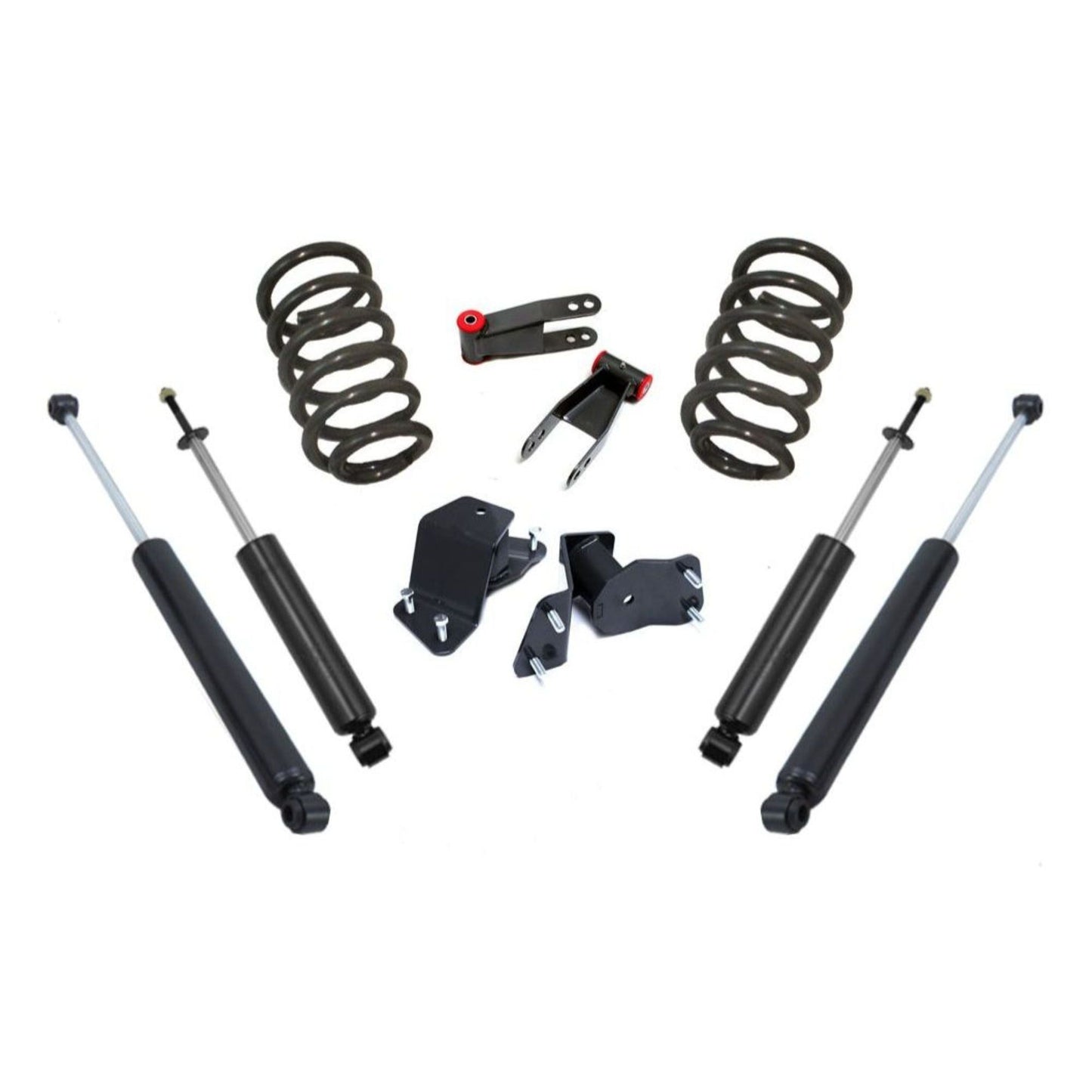 MaxTrac K330524 2/4 drop kit with coils, hangers, shackles, and shocks for 1988–1998 Chevy Silverado & GMC Sierra 1500 2WD
