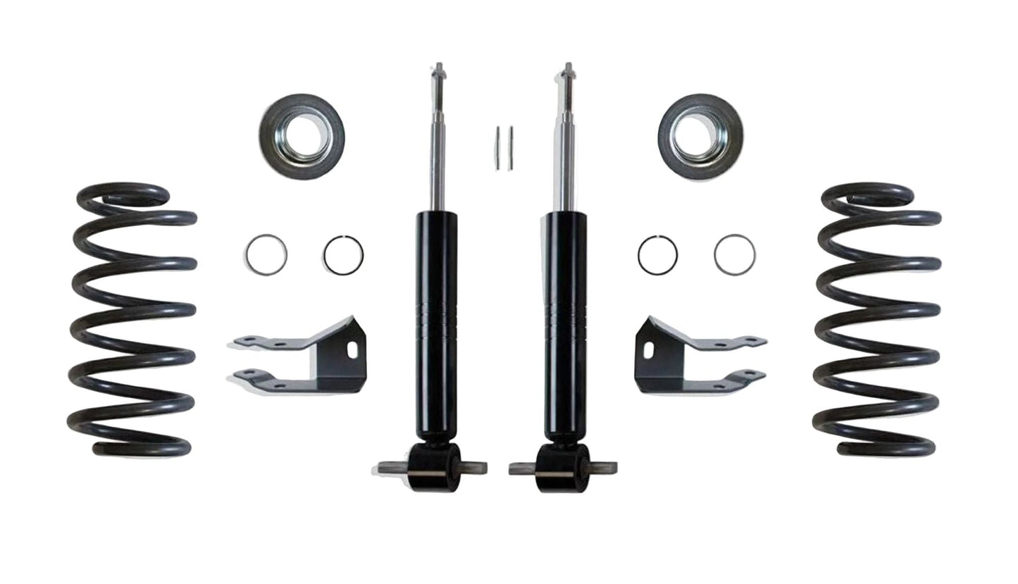 MaxTrac K331224S 2/4 lowering kit with struts, coils, shock extenders, and sensor rods for 2015–2020 Chevy Tahoe, Suburban, and GMC Yukon 1500 2WD/4WD non-Magneride