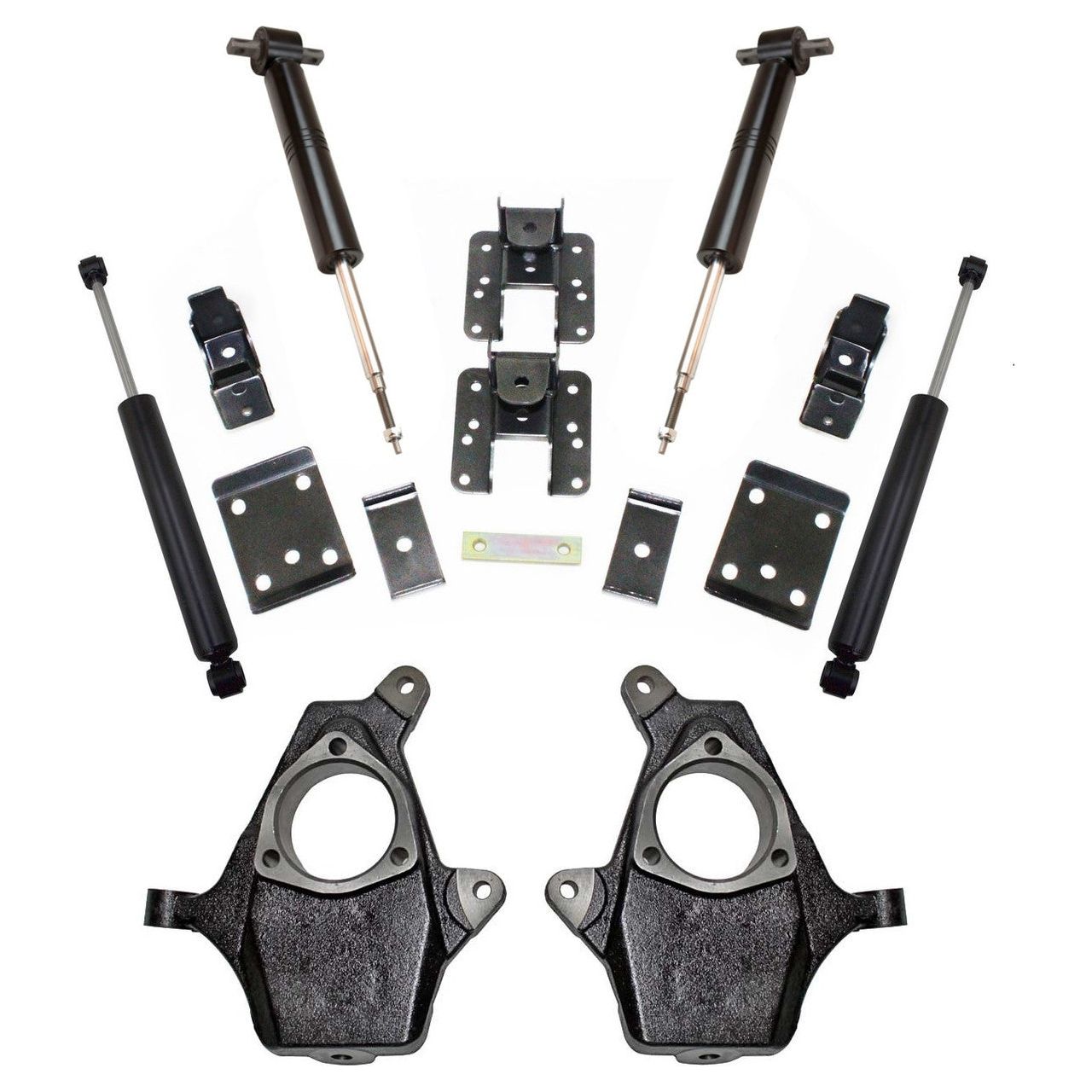 MaxTrac K331336S Adjustable 3/5 or 4/6 Drop Kit for 2007–2013 Chevy Silverado/GMC Sierra 1500