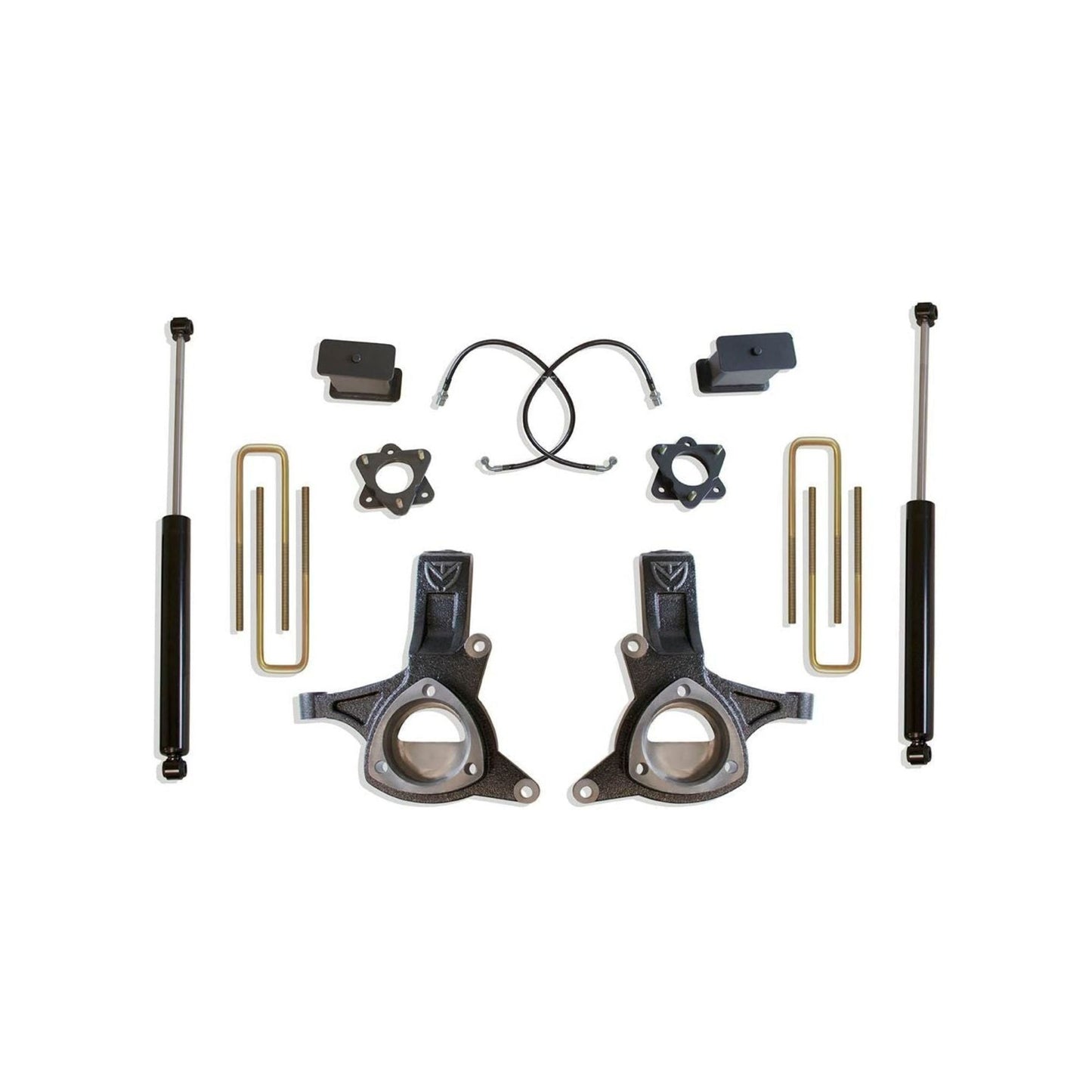MaxTrac K881774 7"/4" Lift Kit for 2016–2018 Chevy Silverado & GMC Sierra 1500 2WD with stamped steel/aluminum arms