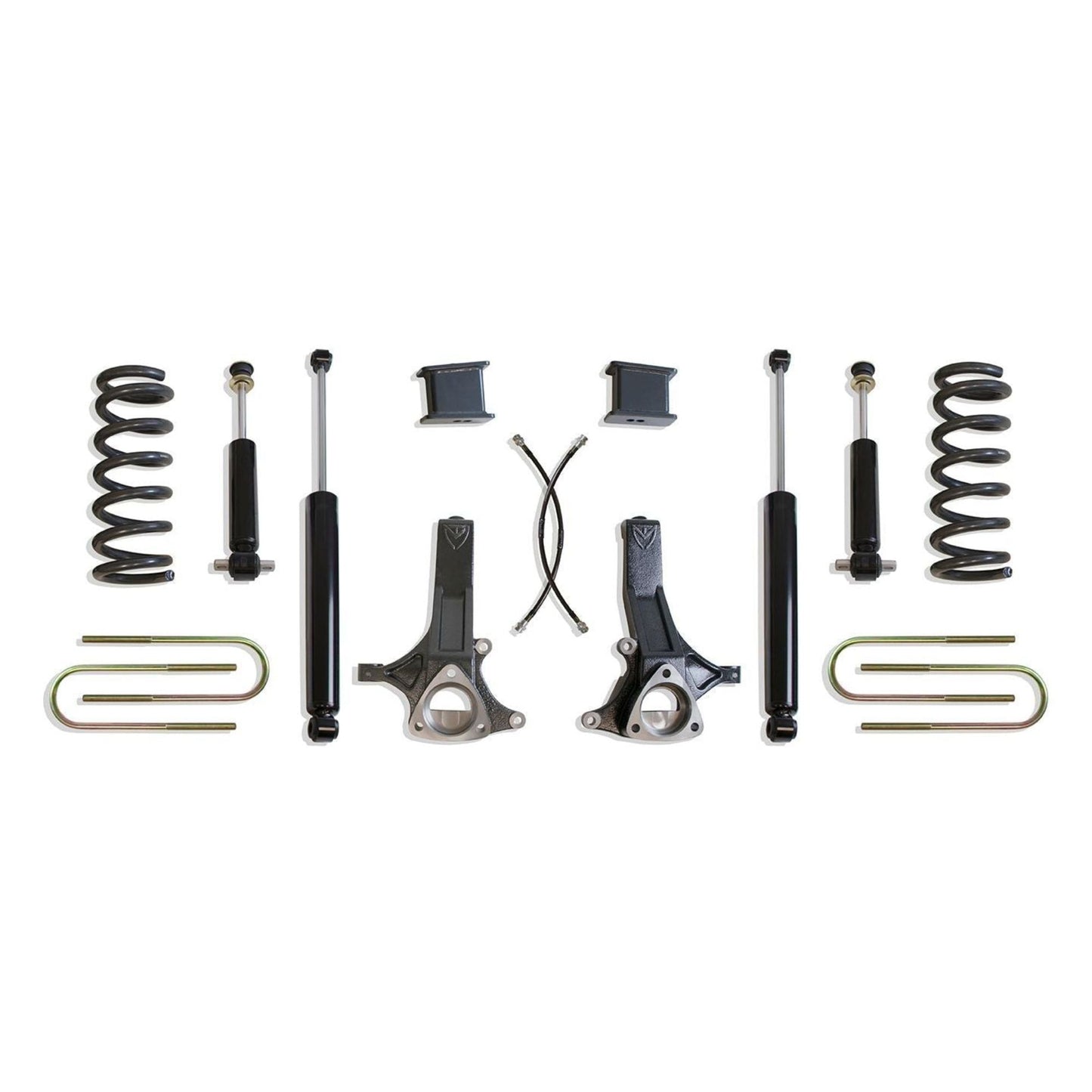 MaxTrac K882171 7"/4" Lift Kit for 2002–2008 Dodge Ram 1500 2WD 5.7L HEMI with coils, spindles, lift blocks, U-bolts, and shocks