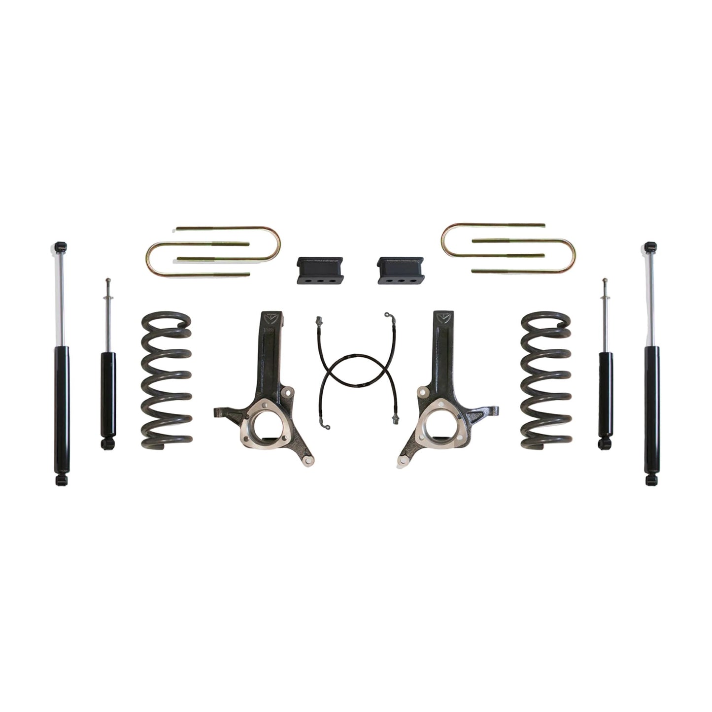 MaxTrac Ram 3500 2WD diesel lift kit with shocks | Max Trac lift kit with diesel coils spindles and brake lines | 2003-2008 Ram 2500 3500 6.5 inch suspension lift