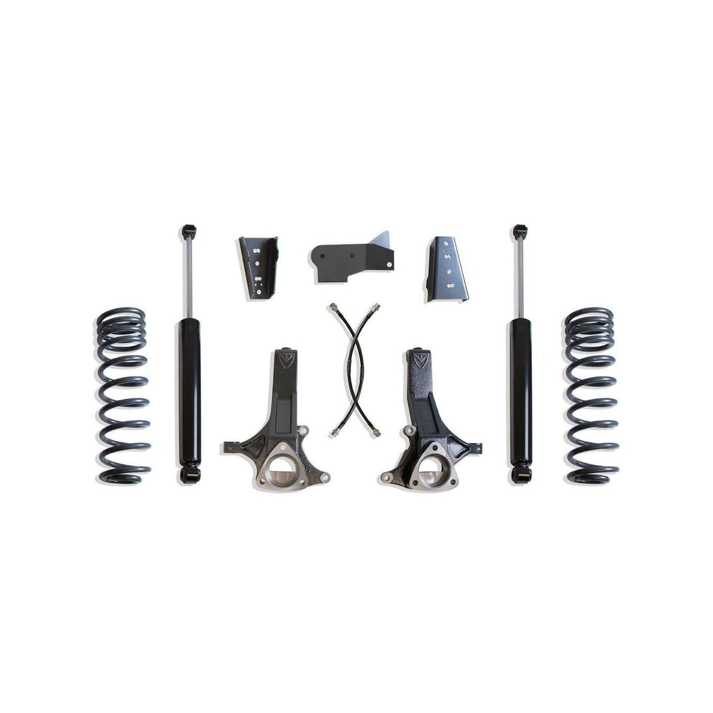 MaxTrac K882443 4.5" Lift Kit for 2009–2018 Ram 1500 2WD (5-Lug) with spindles, brake lines, coils, brackets, and shocks
