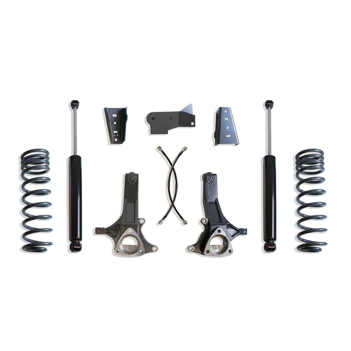 MaxTrac K882443 4.5" Lift Kit for 2019–2024 Ram 1500 2WD Classic (5-Lug) with spindles, brake lines, coils, brackets, and shocks