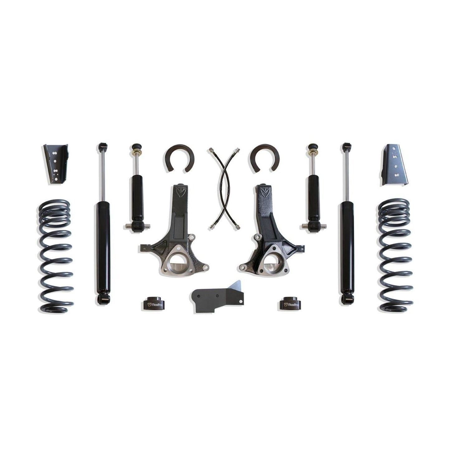 MaxTrac K882465 6.5" Lift Kit for 2009–2018 Ram 1500 V6 2WD Classic (5-Lug) with spindles, spacers, coils, brackets, and shocks