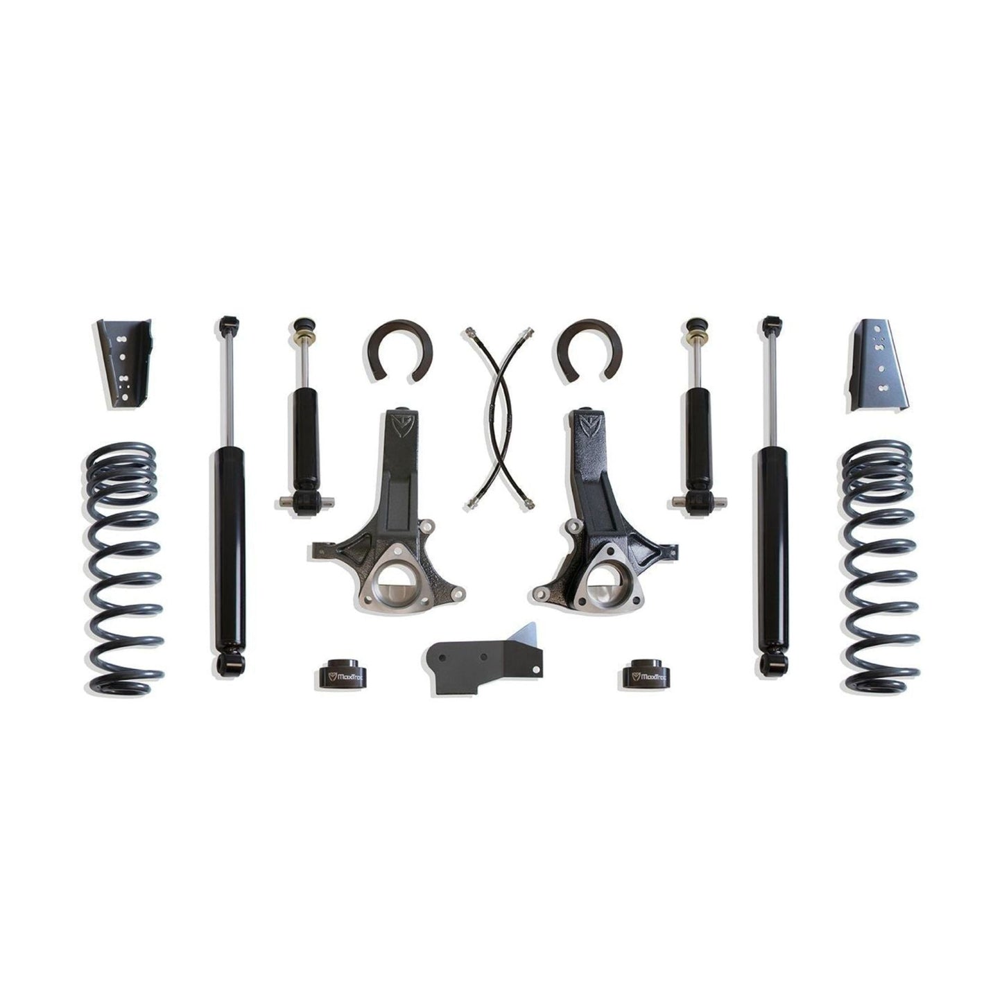 MaxTrac K882465 6.5" Lift Kit for 2019–2024 Ram 1500 V6 2WD Classic (5-Lug) with spindles, spacers, coils, brackets, and shocks
