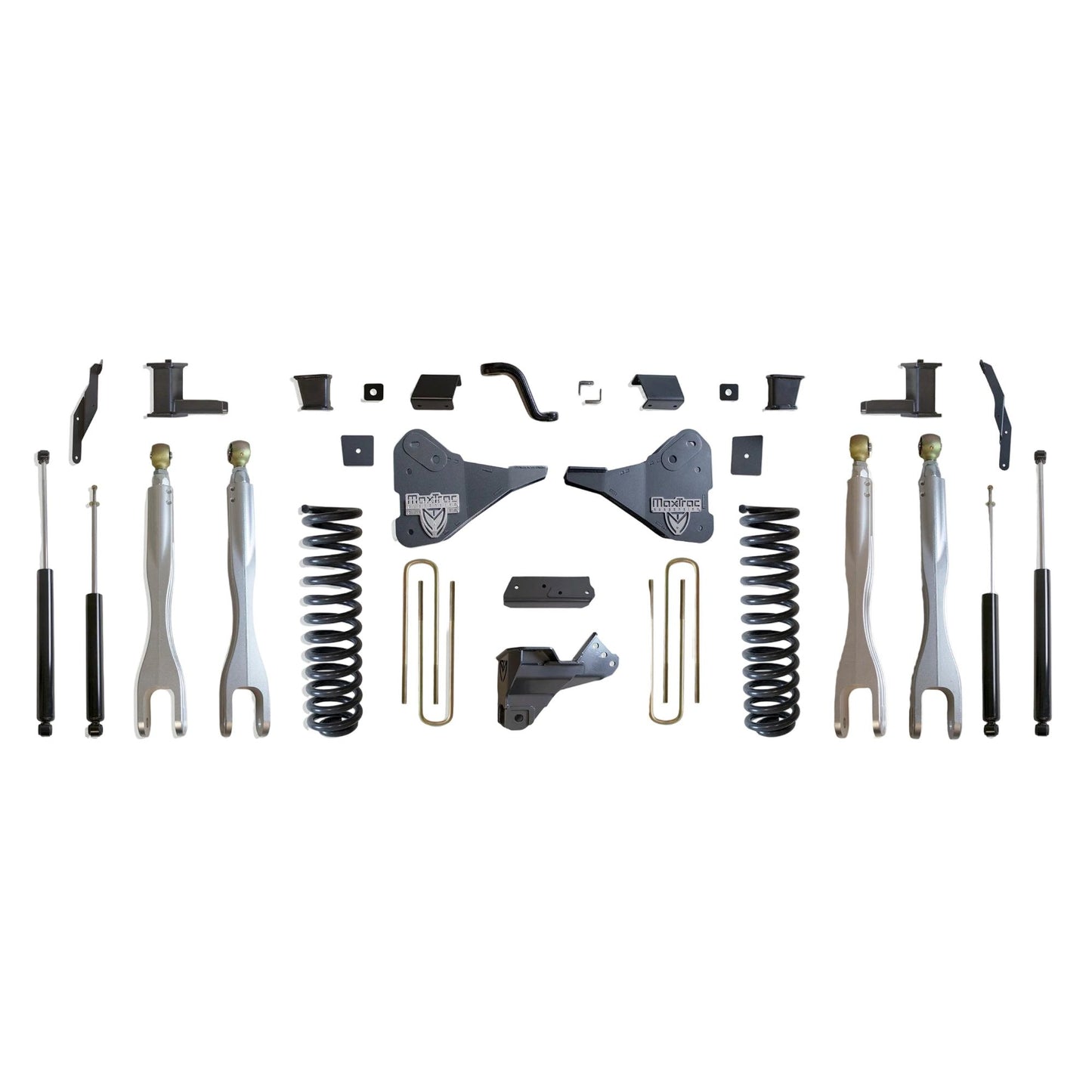 MaxTrac forged aluminum 4-link Super Duty lift kit | Ford Super Duty 6 inch lift with MaxTrac shocks | Max Trac K944362L